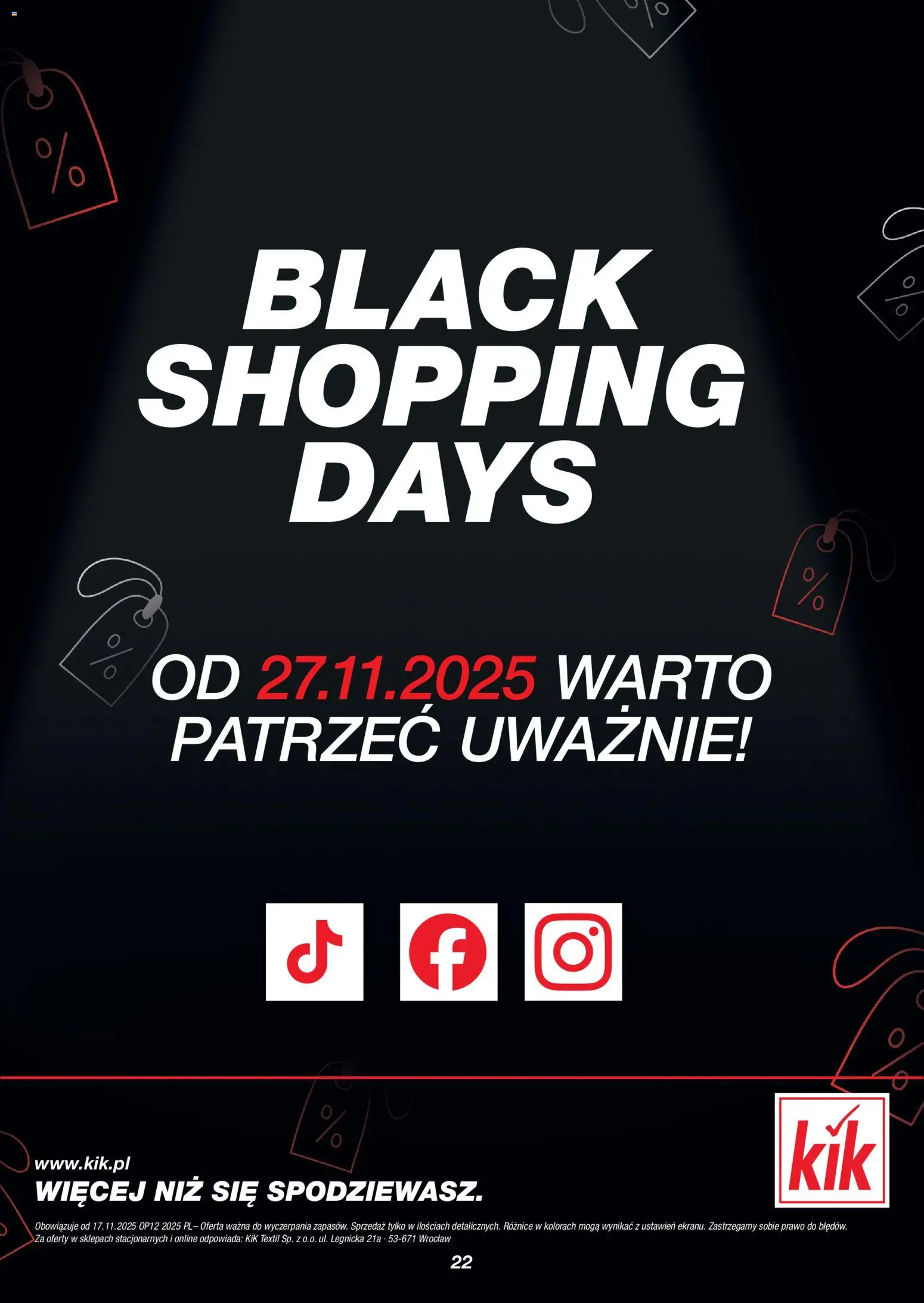 Kik Black Friday od 17.11.2025 | Strona: 22