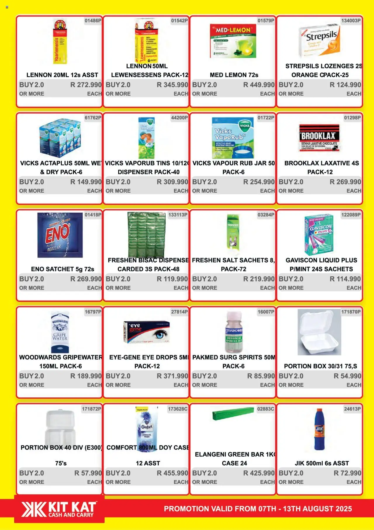 KIT KAT Cash & Carry Weekly Traders Special │ valid from 07.08.2025 | Page: 26 | Products: Box, Chocolate, Water, Salt