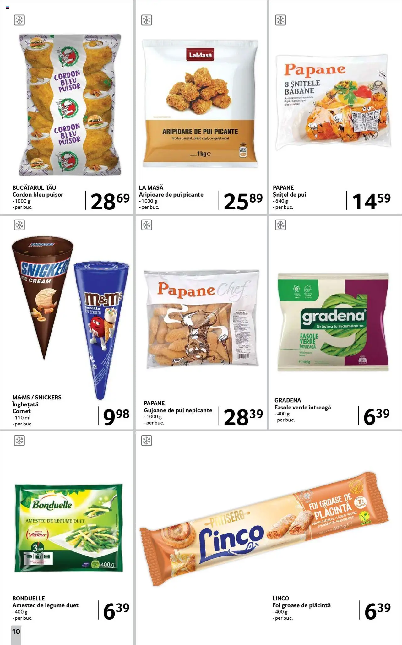 Catalog Selgros - Food – valabil de la 08.08.2025 | Pagină: 10 | Produse: Masă, Cordon bleu, Fasole verde, Legume