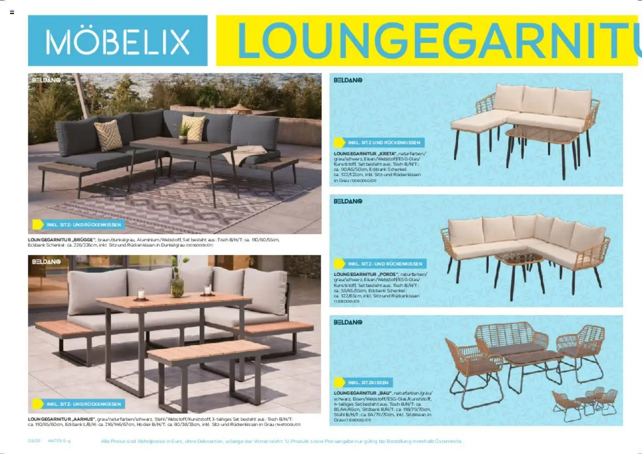 Möbelix Gartenmöbelprospekt gültig ab 10.03.2025 | Seite: 8 | Produkte: Tisch