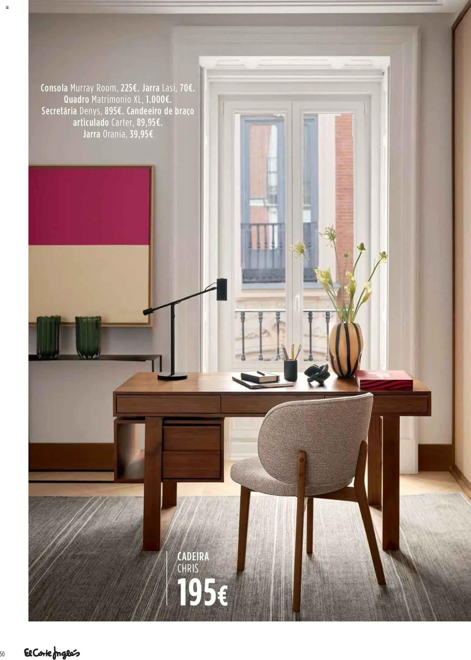 El Corte Ingles Decora │ válido de 23.10.2025 | Página: 50 | Produtos: Candeeiro, Quadro, Jarra, Cadeira