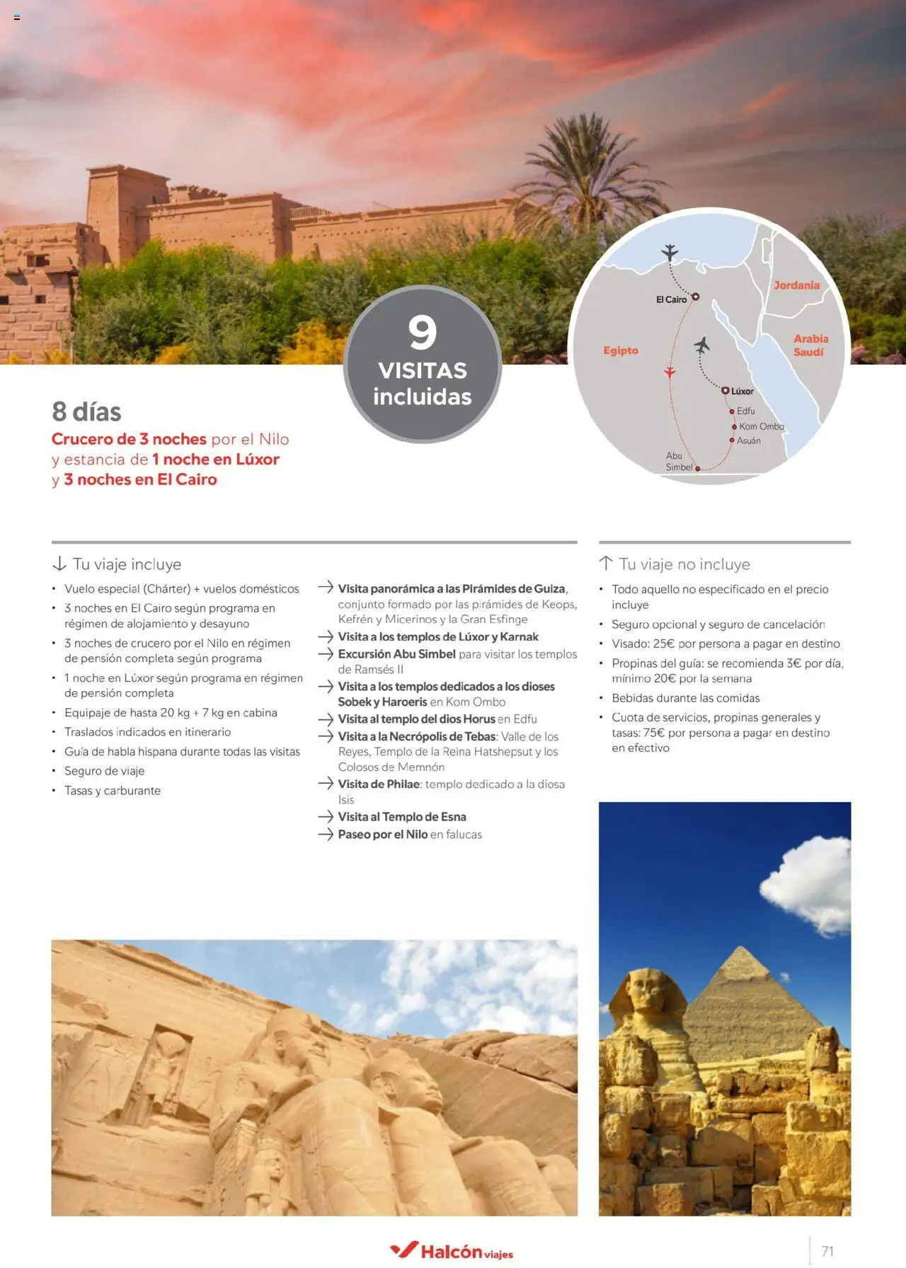 Halcón Viajes Egipto │ válido desde el 01.07.2025 | Página: 71