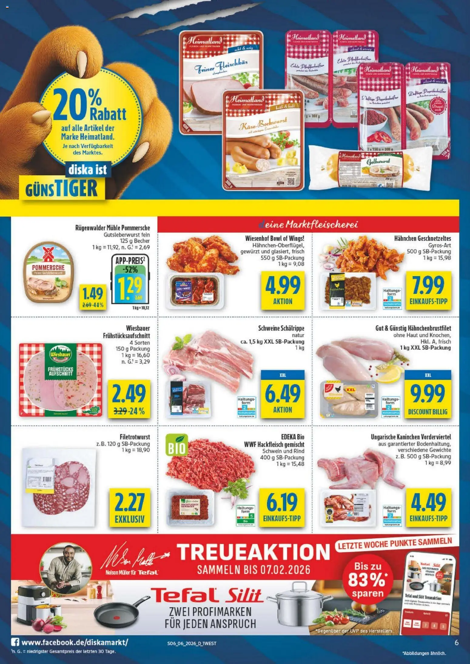 Diska - Diska Angebote Bayern KW06 – gültig ab 02.02.2026 | Seite: 6 | Produkte: Mühle, Hahnchen, Kaninchen, Hackfleisch