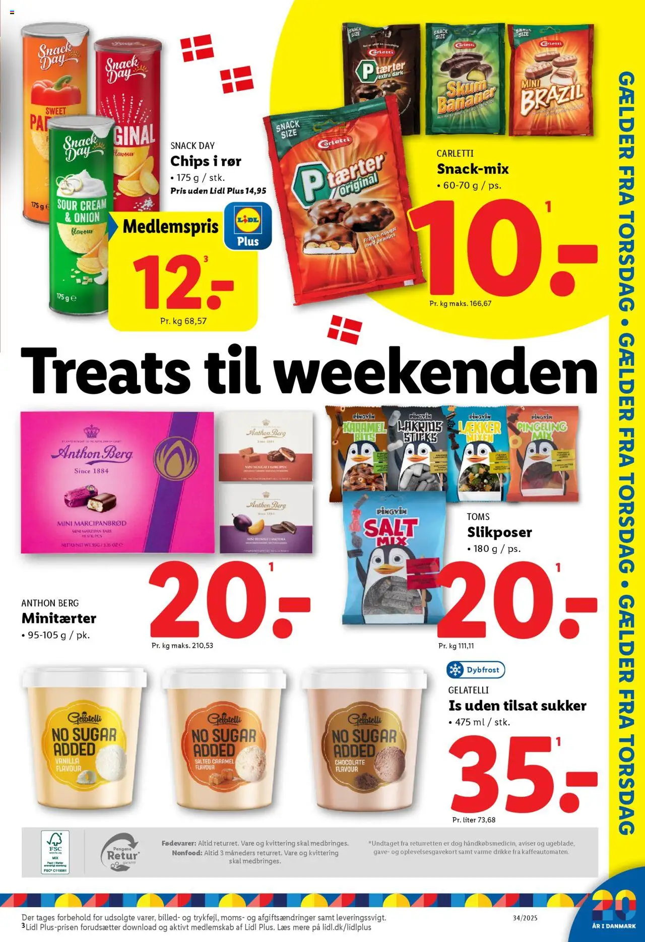 Lidl Tilbudsavis gyldig fra 17.08.2025 | Side: 27 | Produkter: Bananer, Chips, Salt, Lakrids