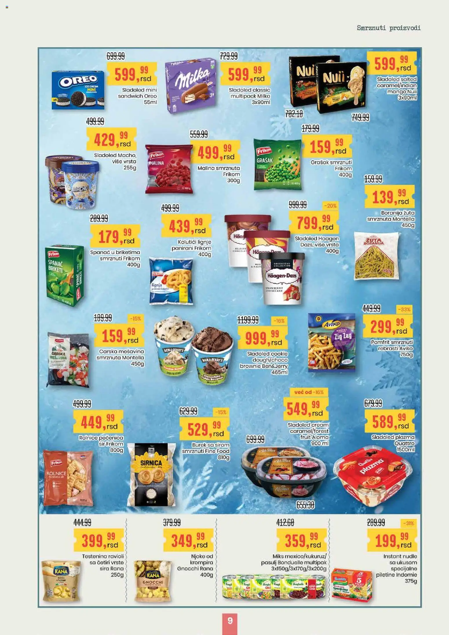 Aroma Market katalog - važi od 16.04.2026 | Strana: 9 | Proizvode: Pasulj, Mango, Plazma, Njoke