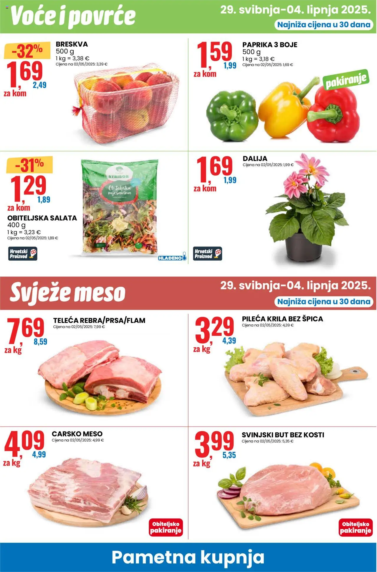 Eurospin katalog | vrijedi od 29.05.2025 | Stranica: 8 | Proizvodi: Meso, Salata, Povrće, Voće
