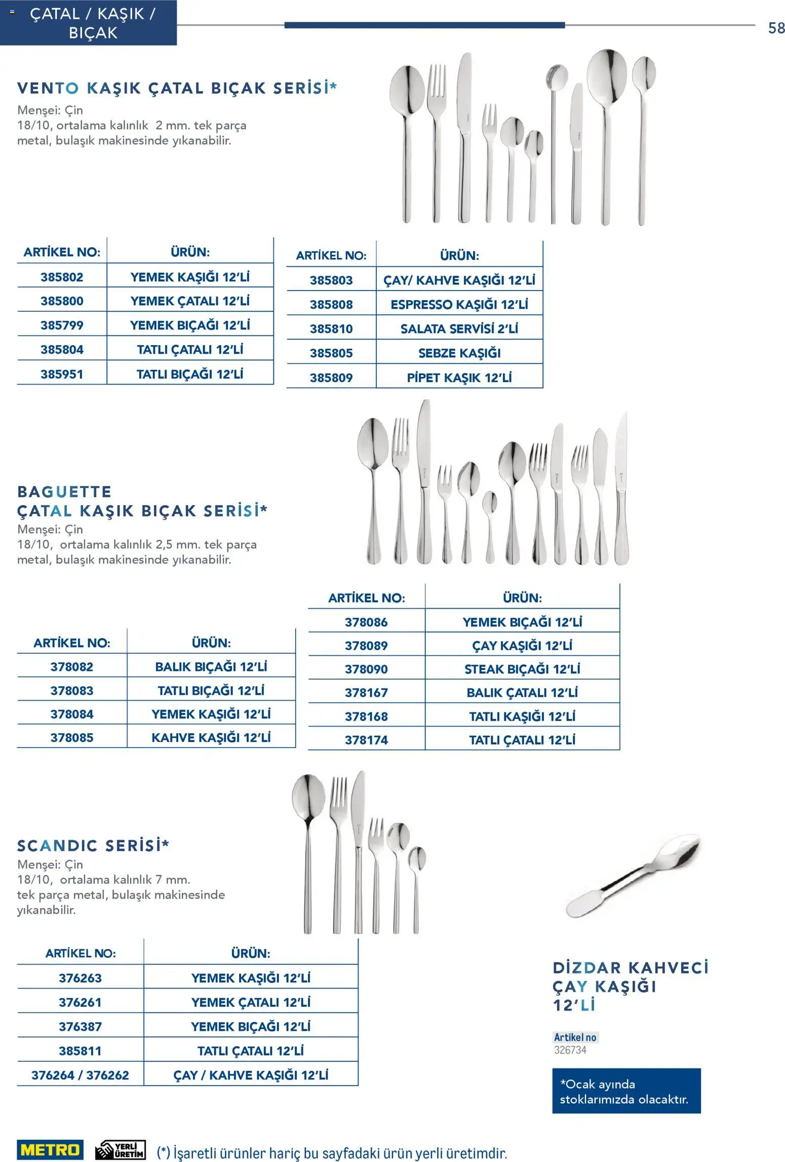 Metro - Profesyonel Çözümler - 26.12.2025 tarihinden itibaren geçerlidir | Sayfa: 58 | Ürünler: Kahve, Balık, Cin, Sebze