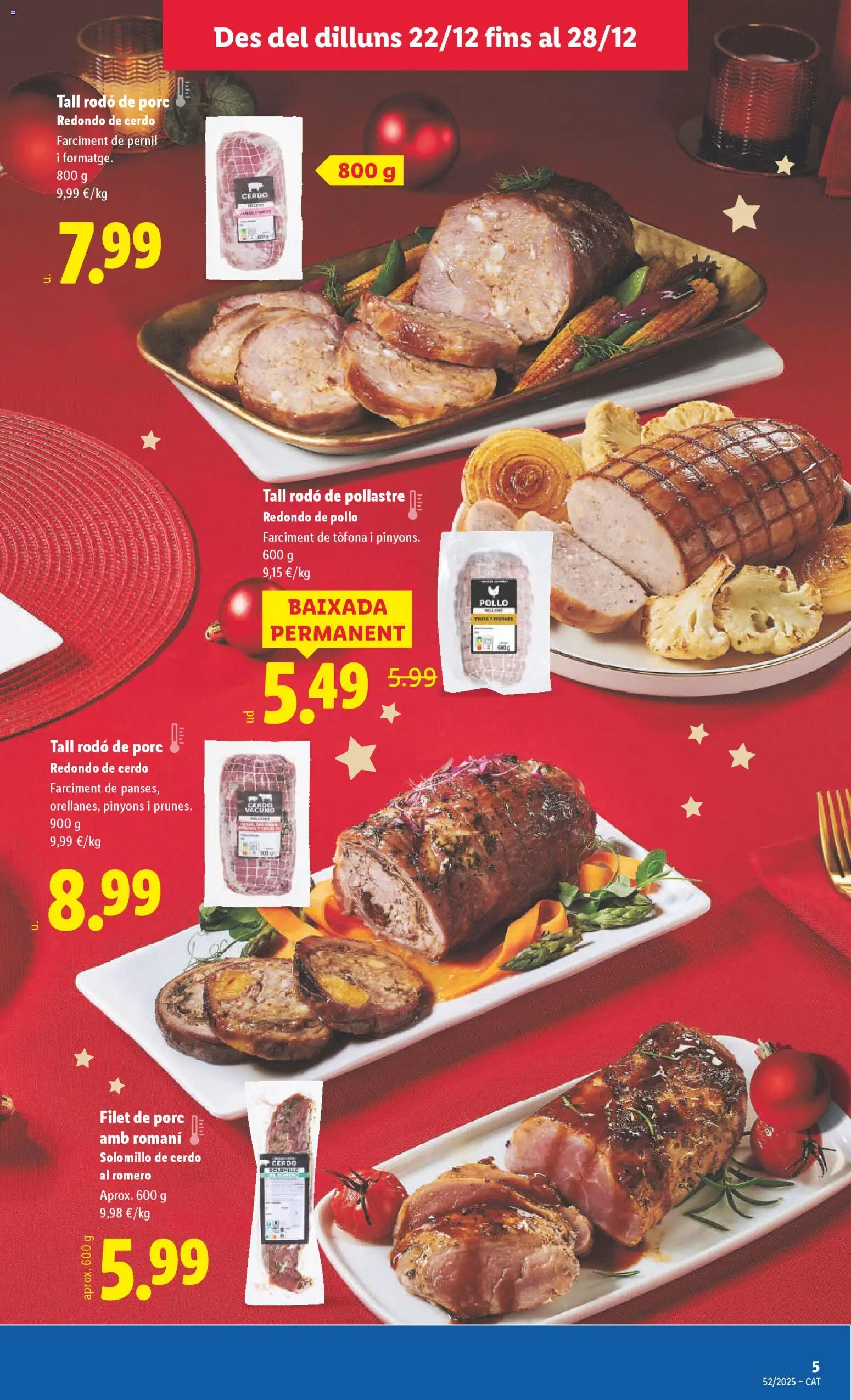 Lidl folleto │ válido desde el 22.12.2025 | Página: 7 | Productos: Solomillo de cerdo, Cerdo