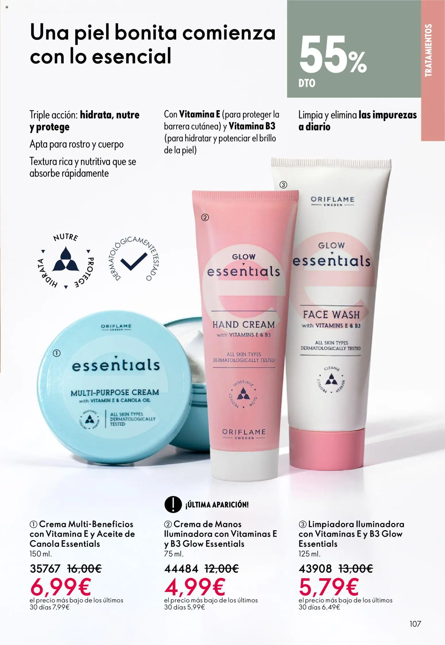 Oriflame - Catálogo Campaña 1 │ válido desde el 31.12.2025 | Página: 107 | Productos: Crema de manos, Aceite, Crema