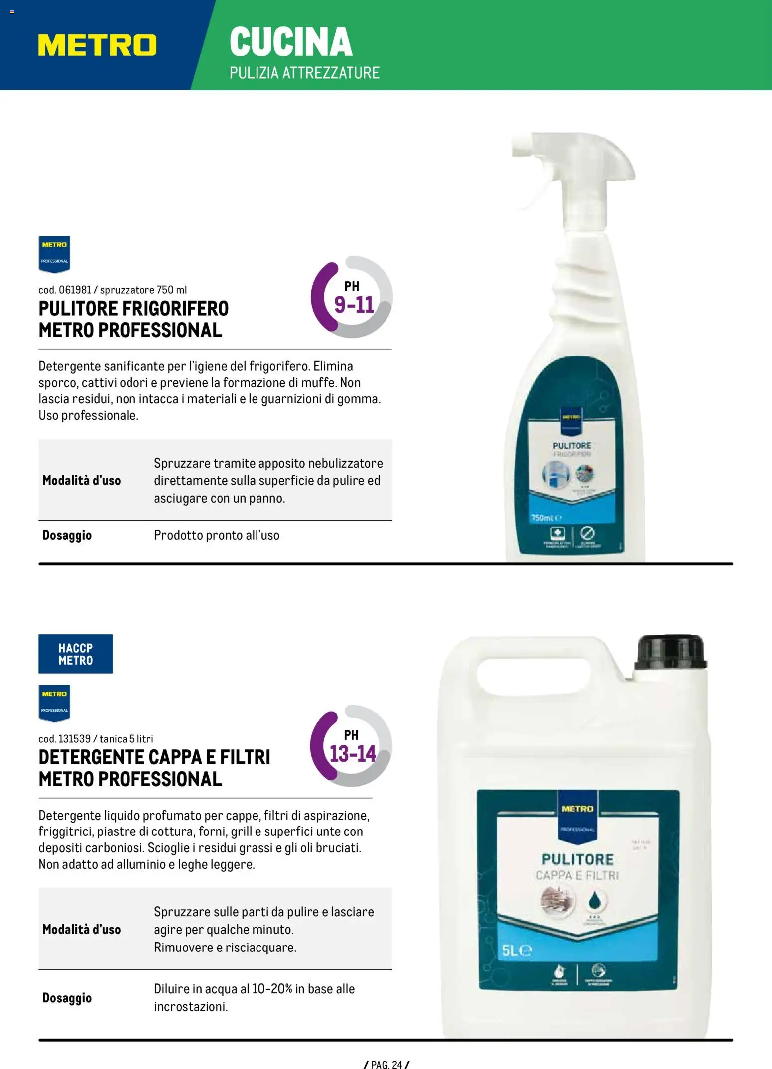 Volantino Metro del 07.01.2026 | Pagina: 24 | Prodotti: Detergente, Acqua, Nebulizzatore, Alluminio