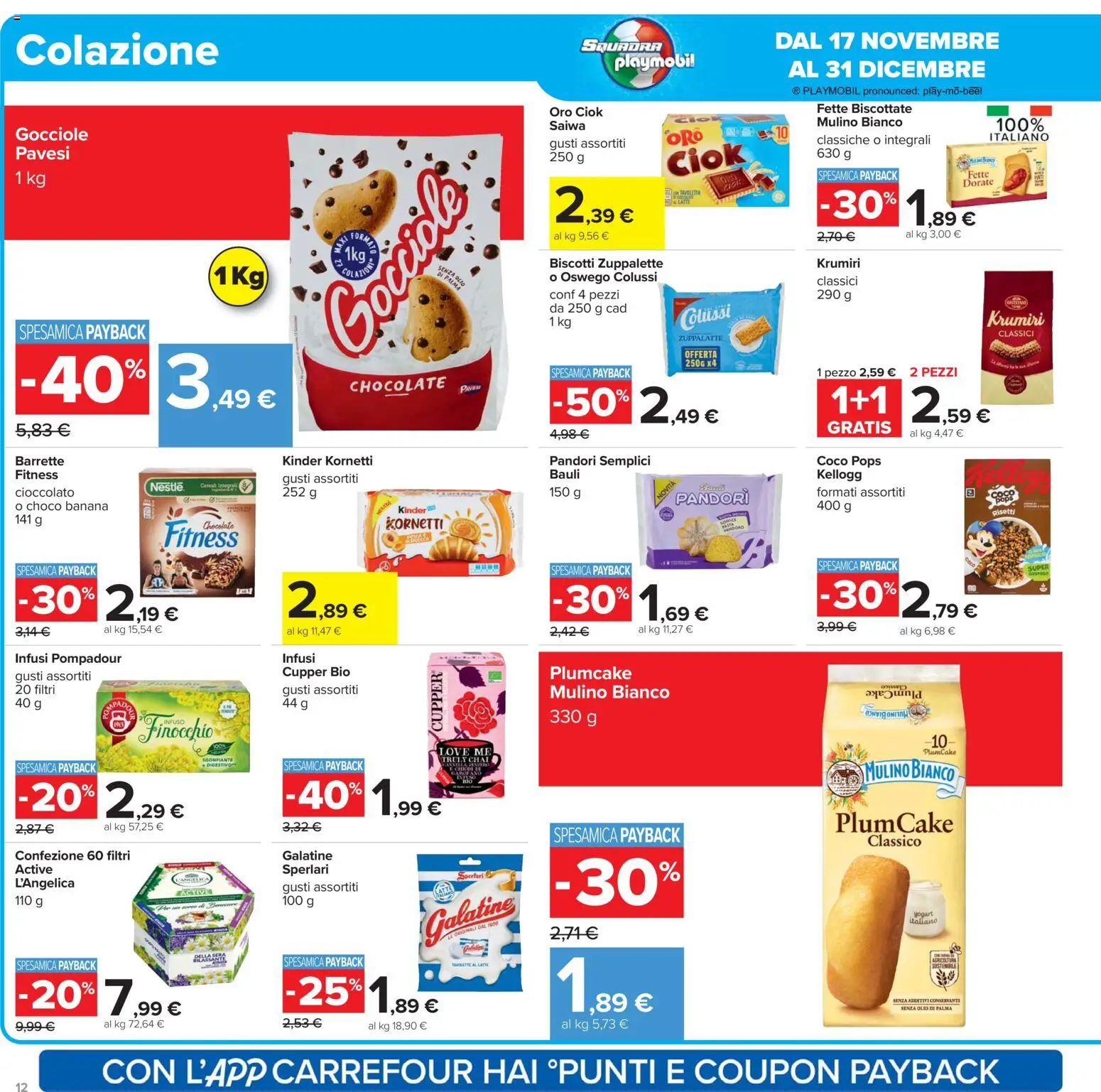Volantino Carrefour del 02.12.2025 | Pagina: 12 | Prodotti: Yogurt, Latte, Digestivo, Fette biscottate