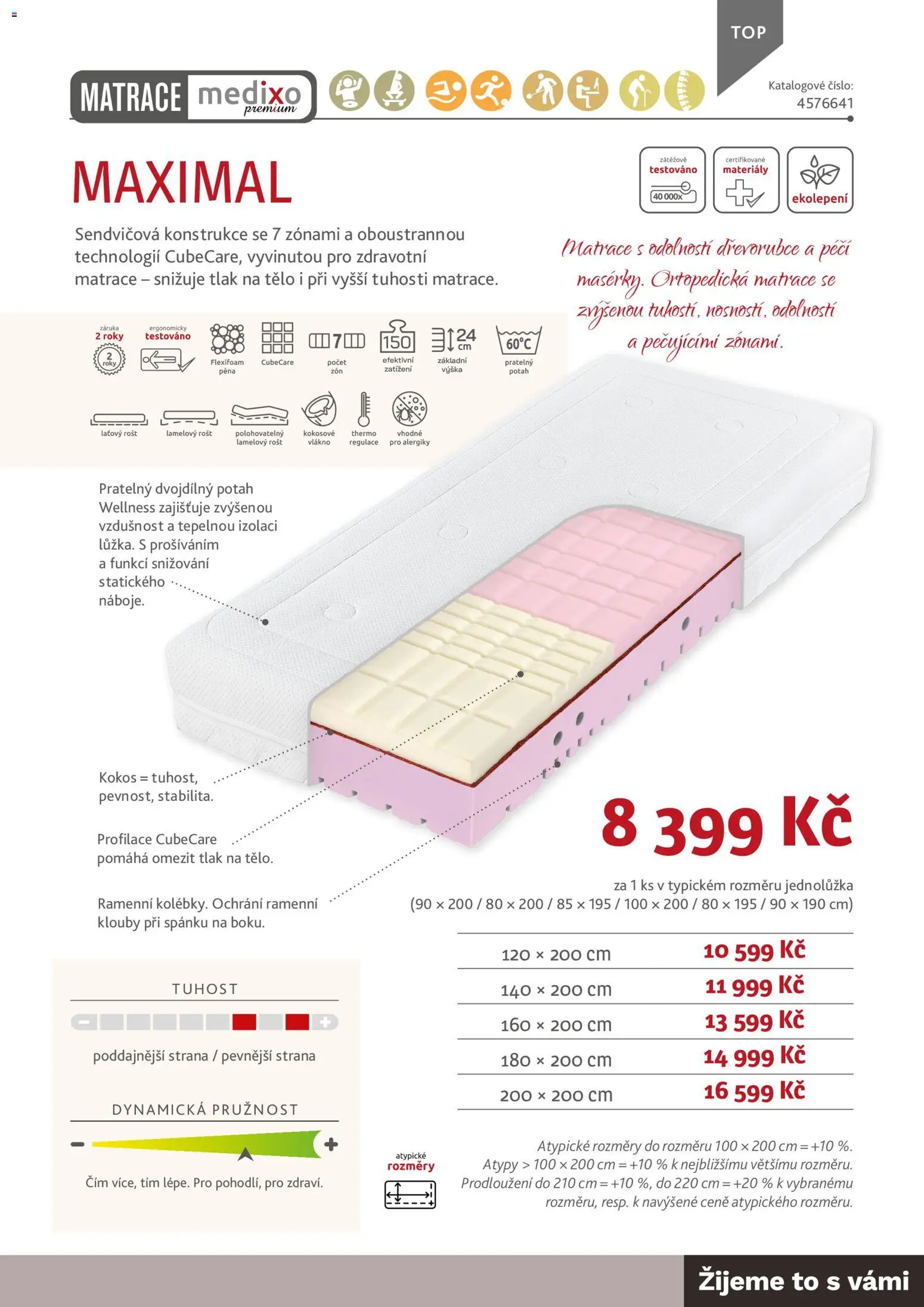 ASKO nábytek leták - Nabídka matrací od 01.01.2026 | Strana: 41 | Produkty: Matrace, Rošt, Kokos
