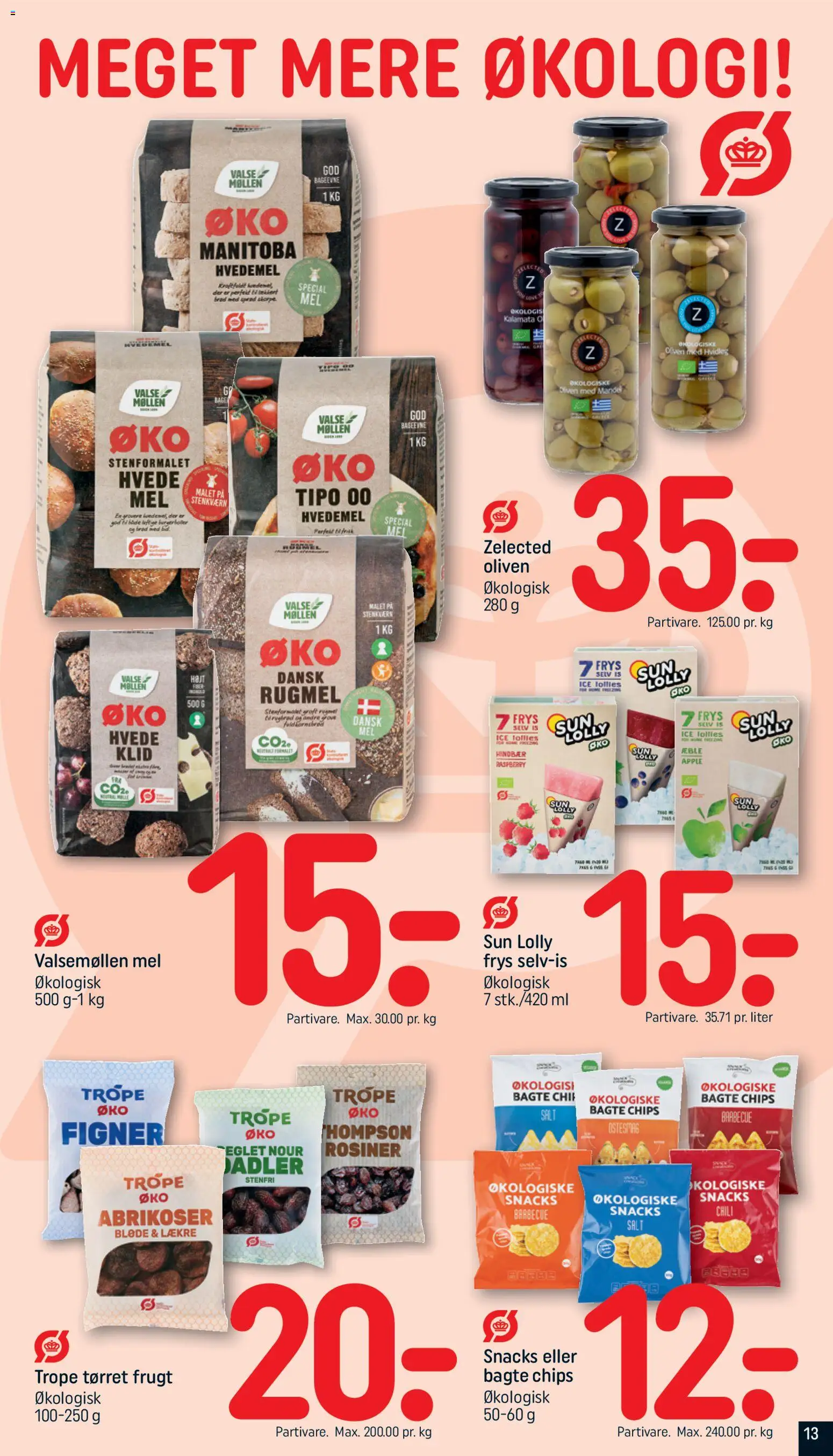 Rema 1000 tilbudsavis – gyldig fra 26.04.2026 | Side: 13 | Produkter: Brød, Salt, Hindbær, Burgerboller