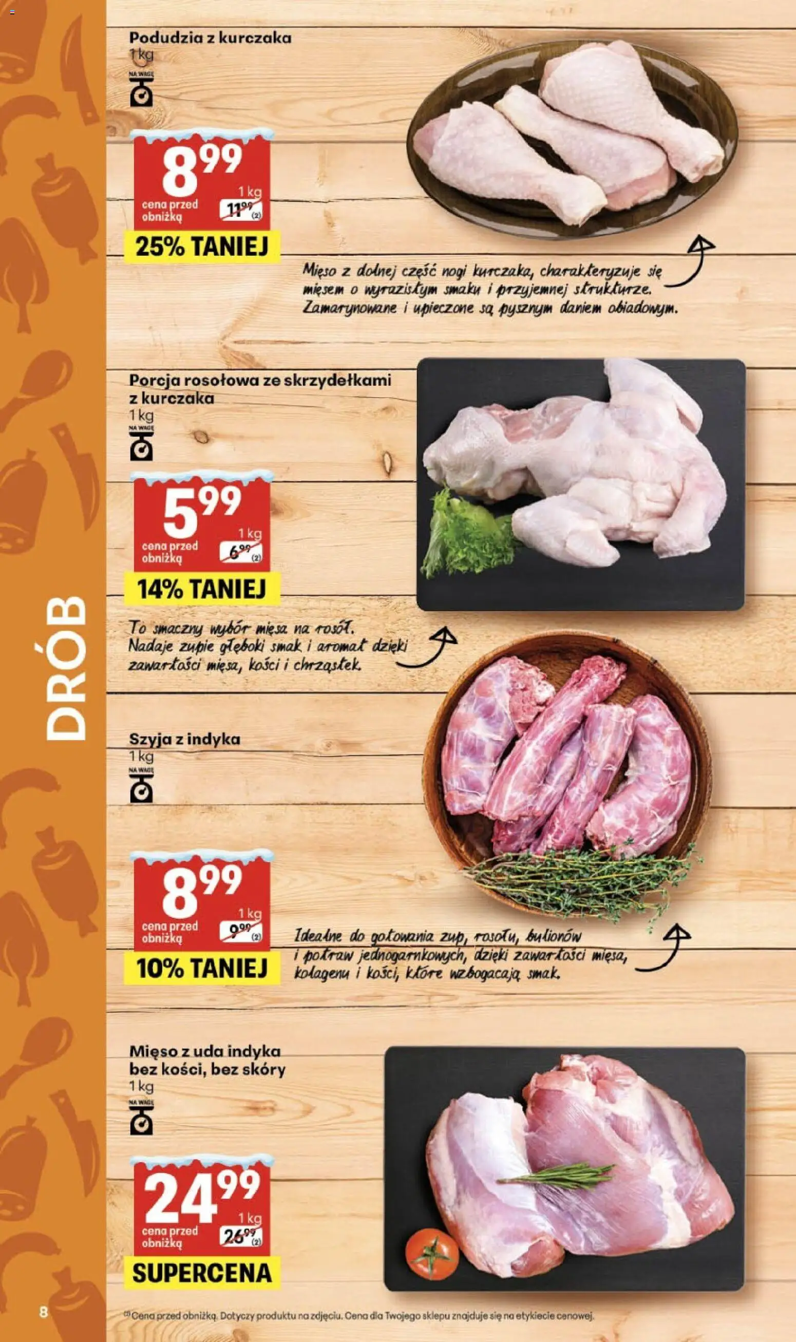 Delikatesy Centrum Gazetka od 22.01.2026 | Strona: 8 | Produkty: Mięso