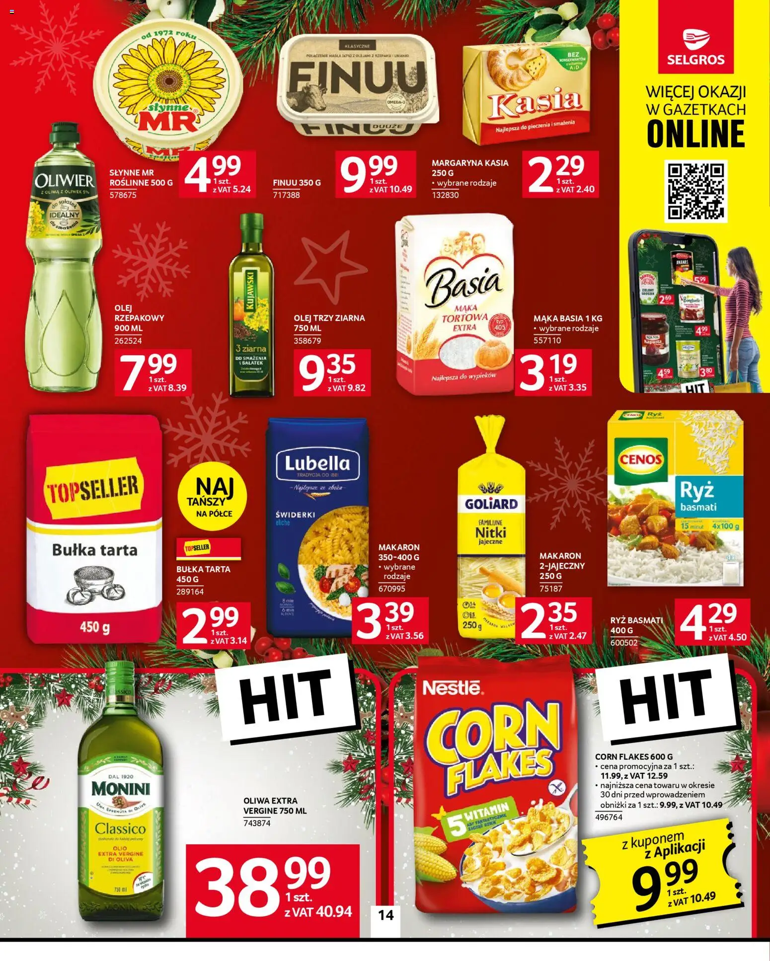 Selgros cash&carry Gazetka od 20.11.2025 | Strona: 14 | Produkty: Kapusta, Mąka basia, Ryż basmati, Makaron