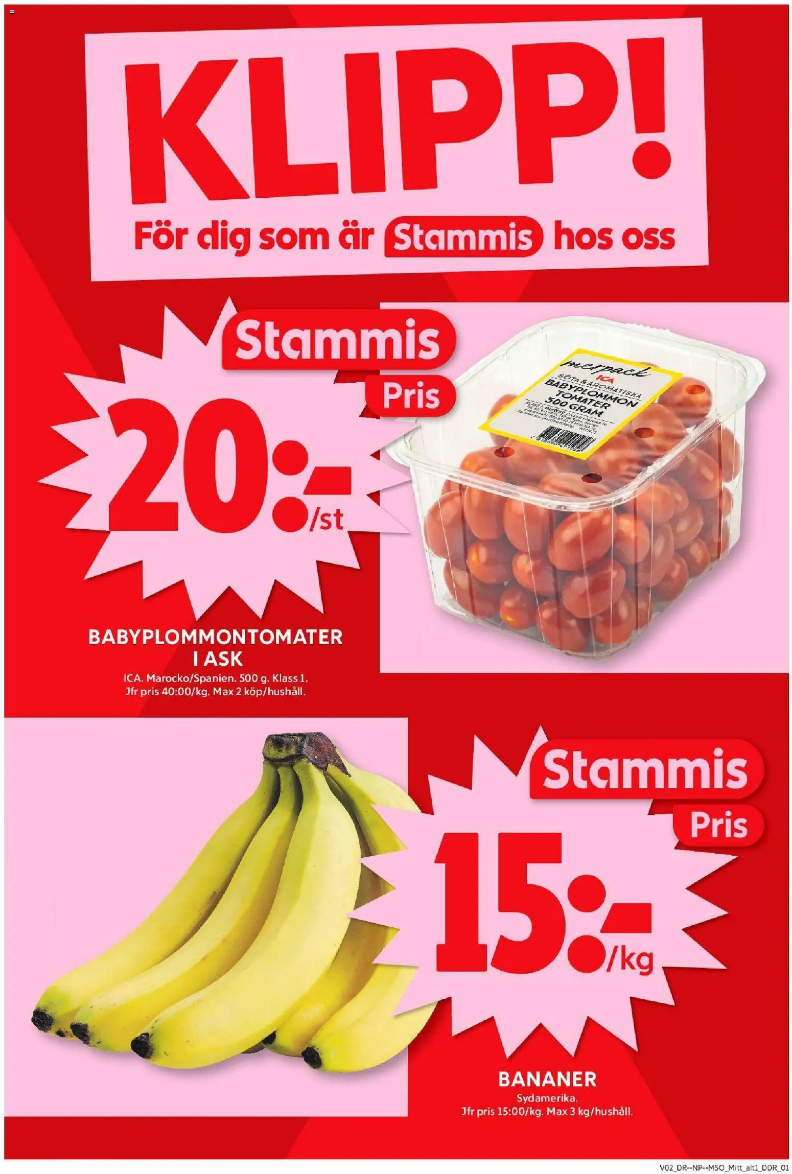 ICA Maxi reklamblad aktuell från 05.01.2026 | Sida: 2 | Produkter: Tomater, Bananer