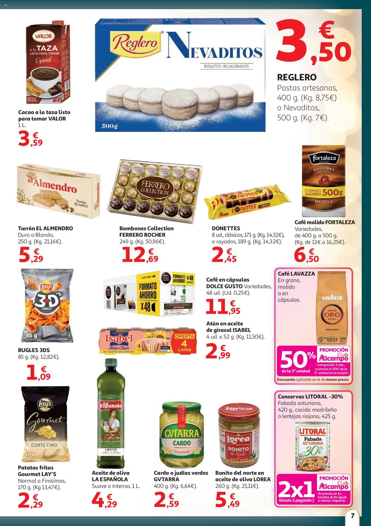 Alcampo - Nacional │ válido desde el 11.12.2025 | Página: 7 | Productos: Aceite, Chocolate, Aceite de oliva, Atún claro