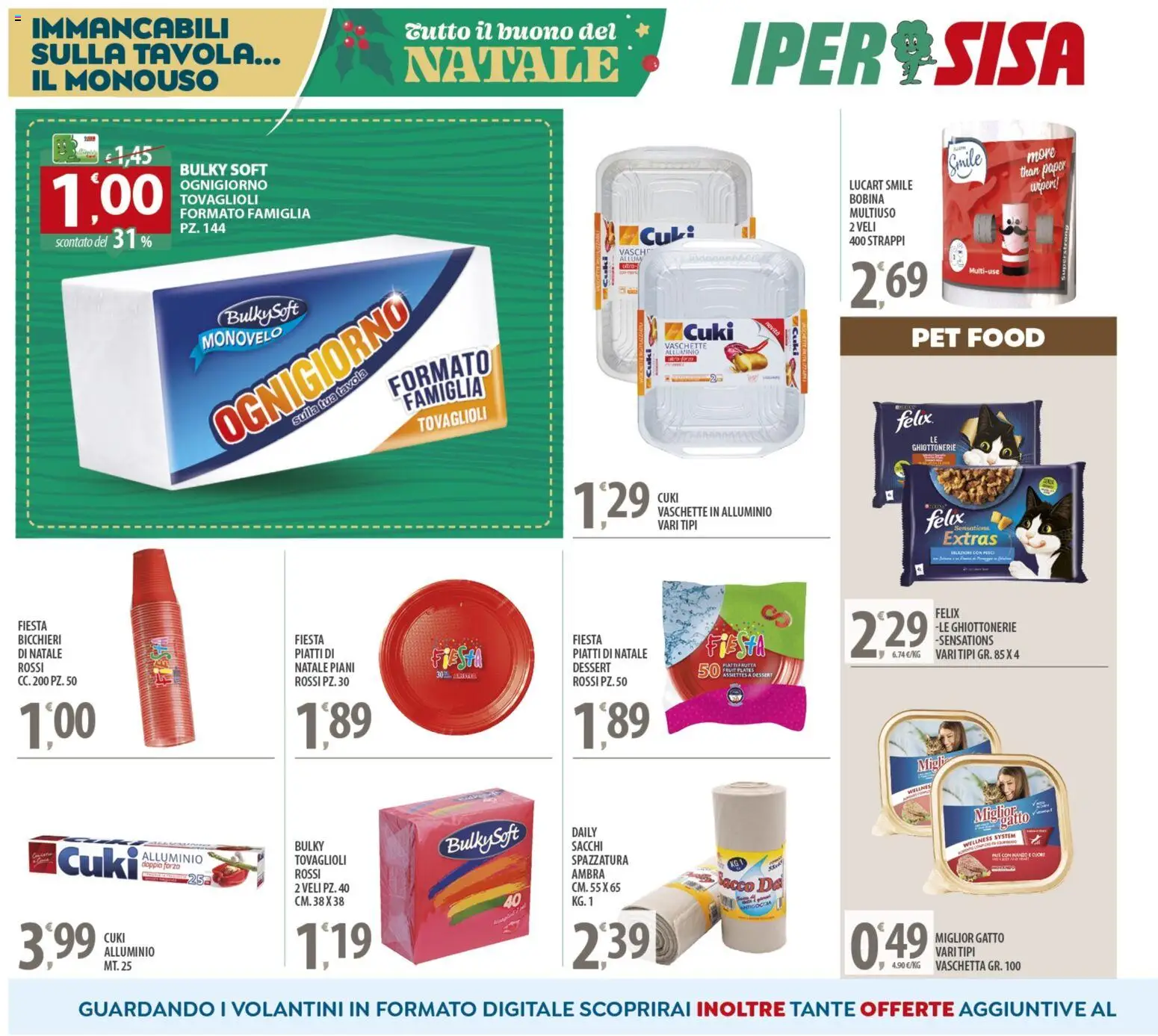 Volantino SISA del 16.12.2025 | Pagina: 18 | Prodotti: Alluminio, Vaschette