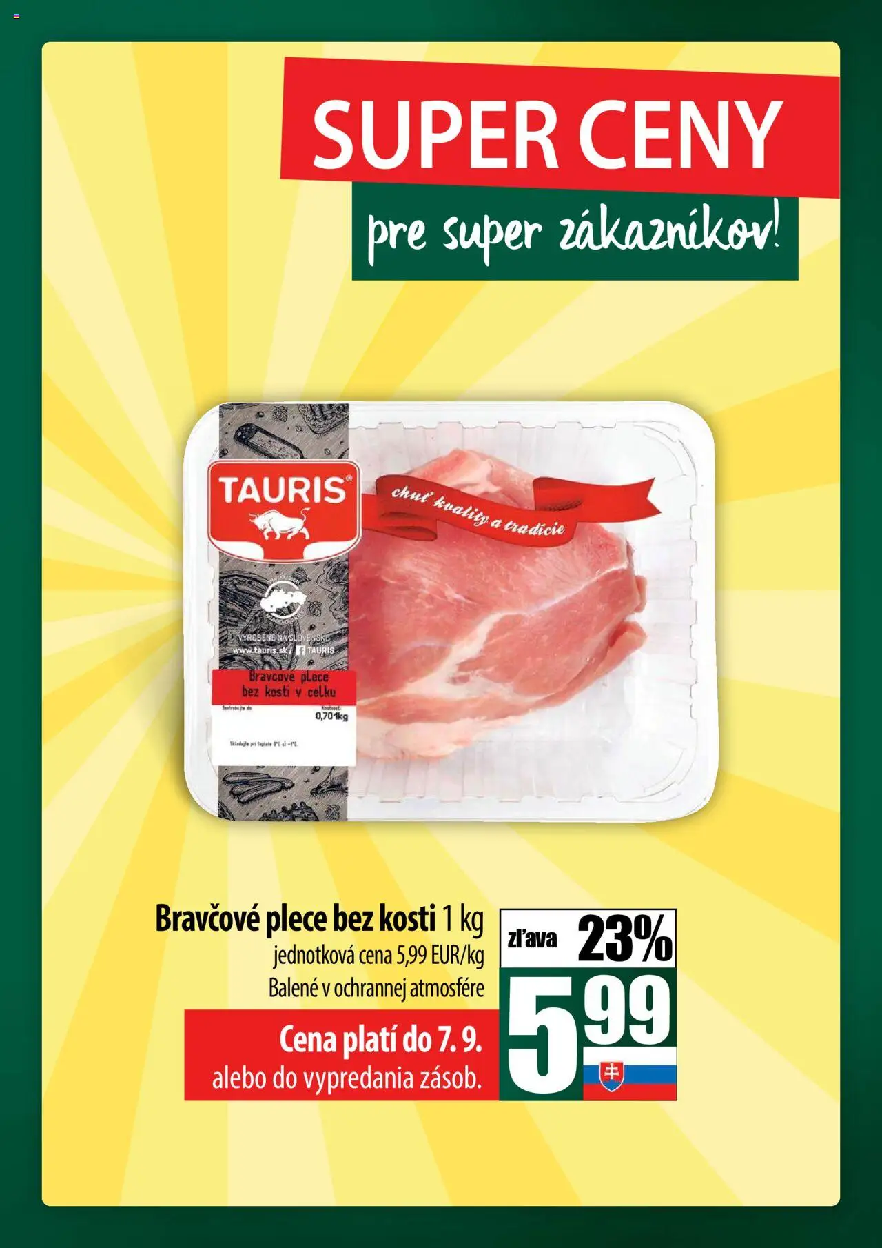 Nové COOP Jednota akcie – leták je platný od 04.09.2025 | Strana: 9 | Produkty: Bravčové plece