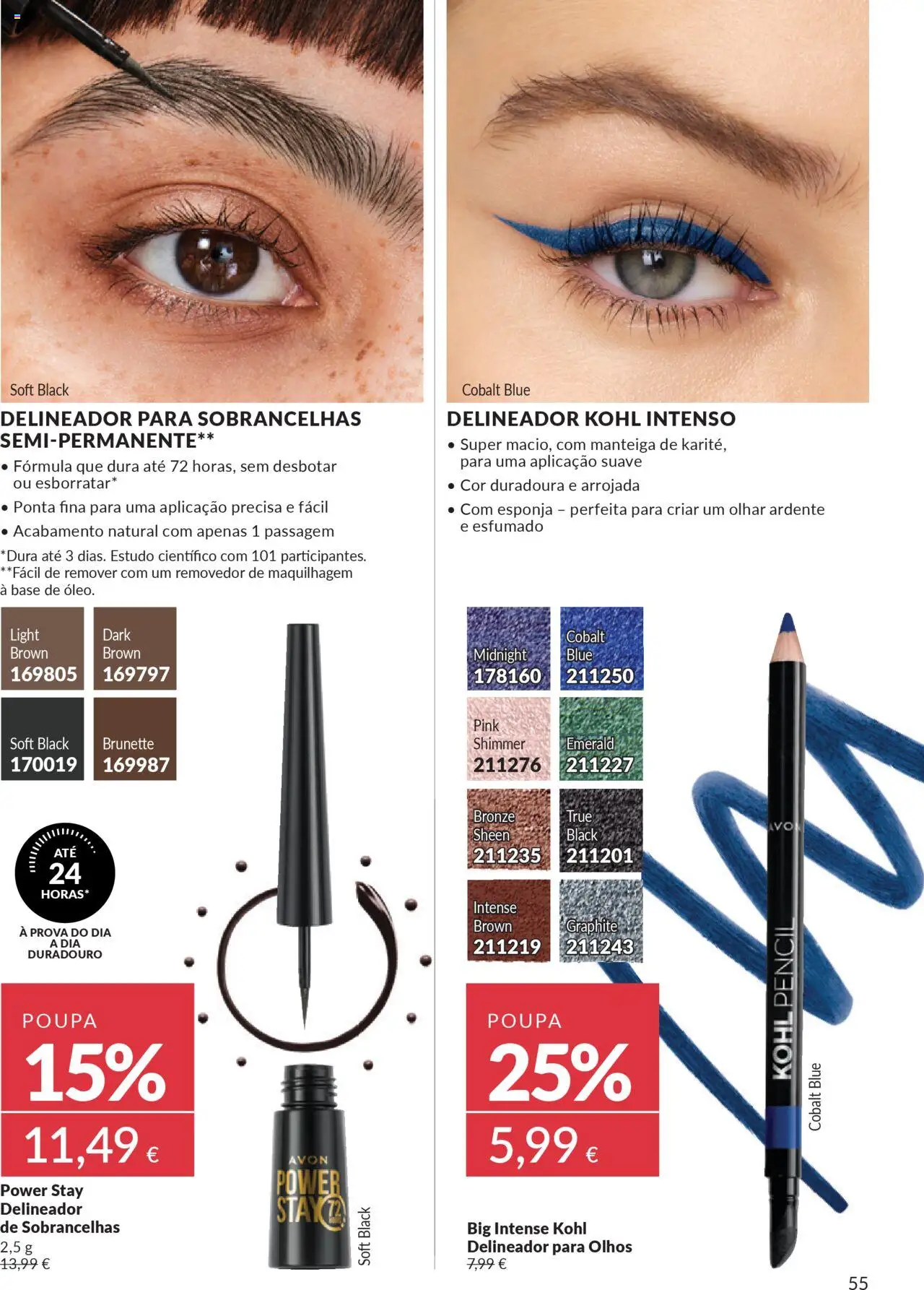 Catálogo Avon Campanha 10 │ válido de 01.10.2025 | Página: 55 | Produtos: Esponja, Maquilhagem, Base, Manteiga