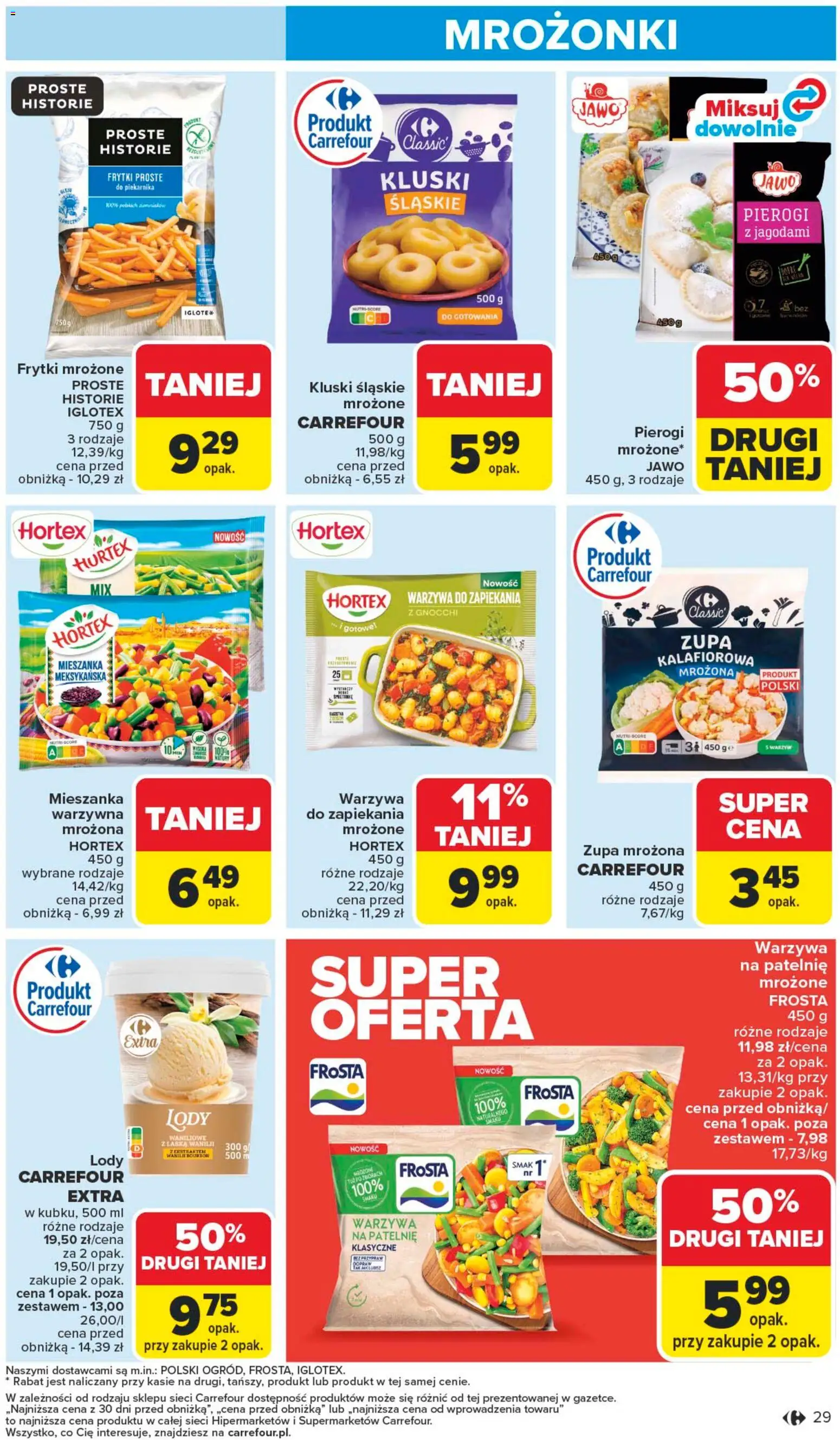 Carrefour Gazetka od 10.11.2025 | Strona: 31 | Produkty: Patelnie, Zupa mrożona, Frytki, Warzywa