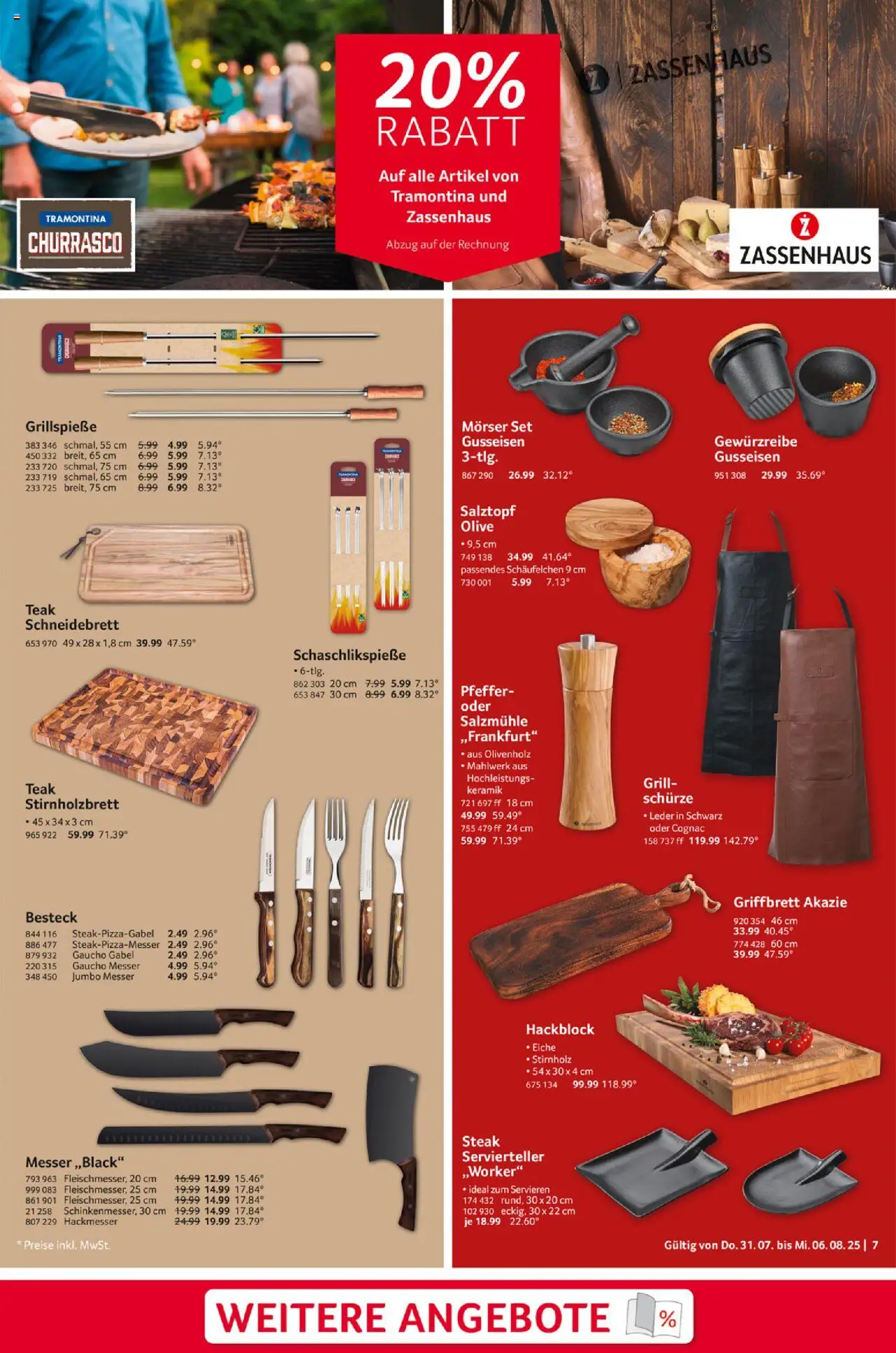 Selgros  Non Food - gültig ab dem 31.07.2025 | Seite: 7 | Produkte: Grill, Pfeffer, Steak