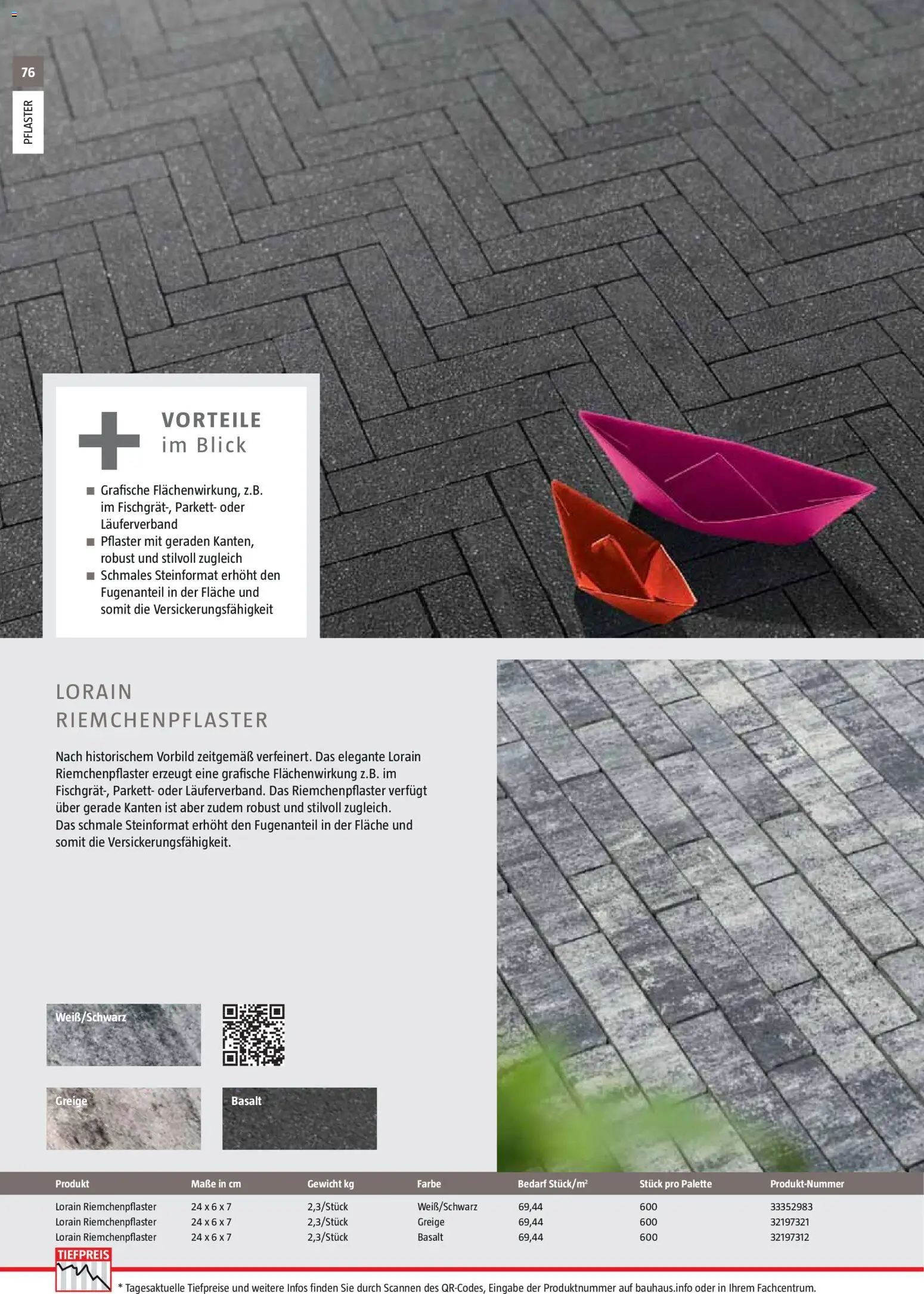 Bauhaus Gartenbaumaterialien 2026 – gültig ab 02.03.2026 | Seite: 76 | Produkte: Gewicht