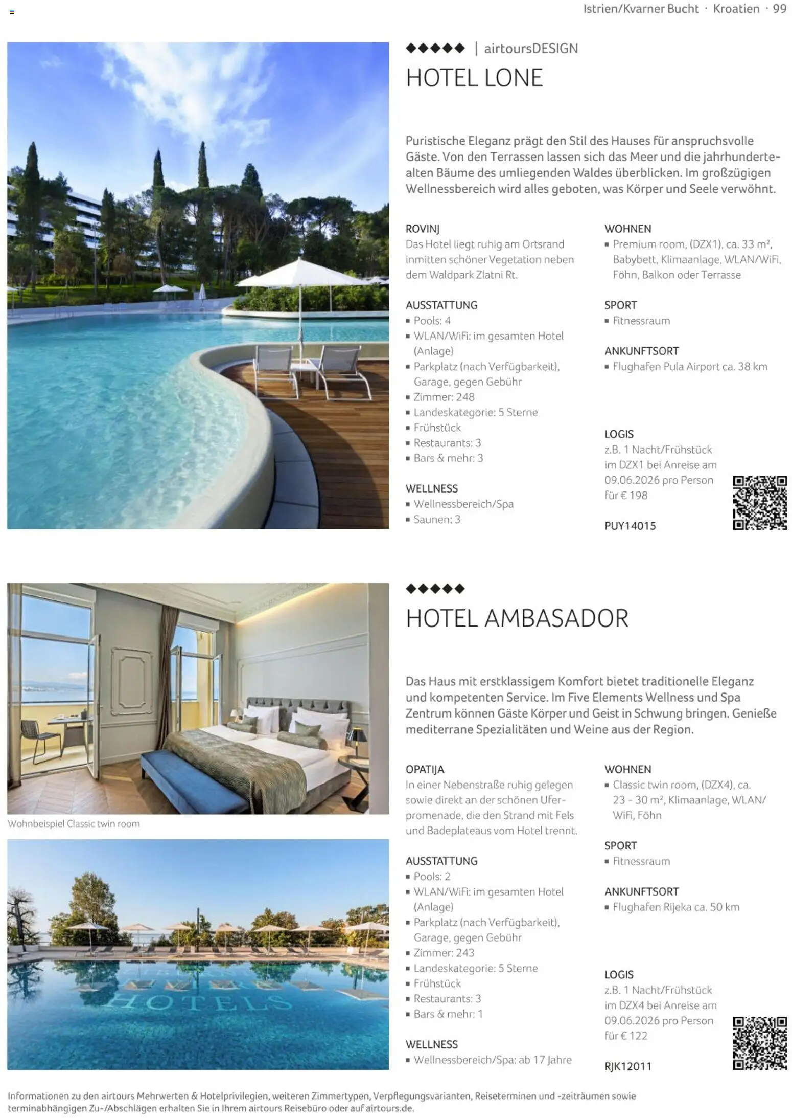 TUI airtours Katalog  Europareisen 2025/26 – gültig ab 01.11.2025 | Seite: 99 | Produkte: Föhn