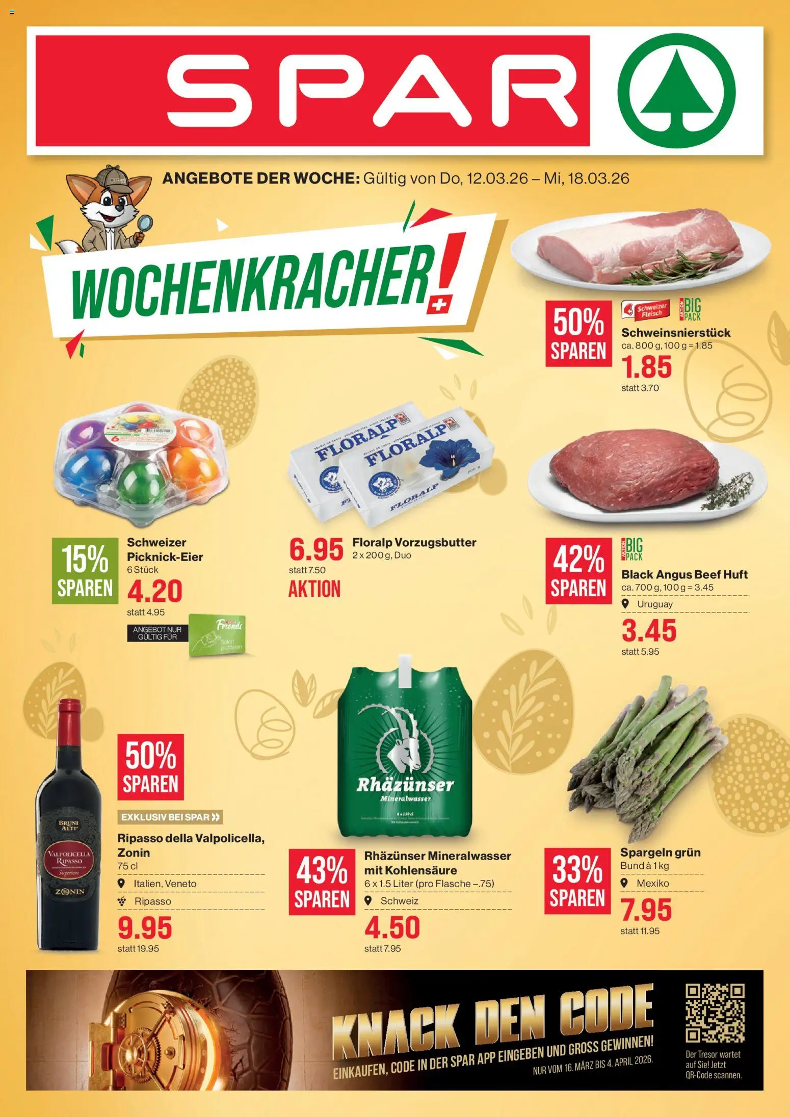 SPAR aktionen – gültig ab 12.03.2026 | Seite: 1 | Produkte: Mineralwasser