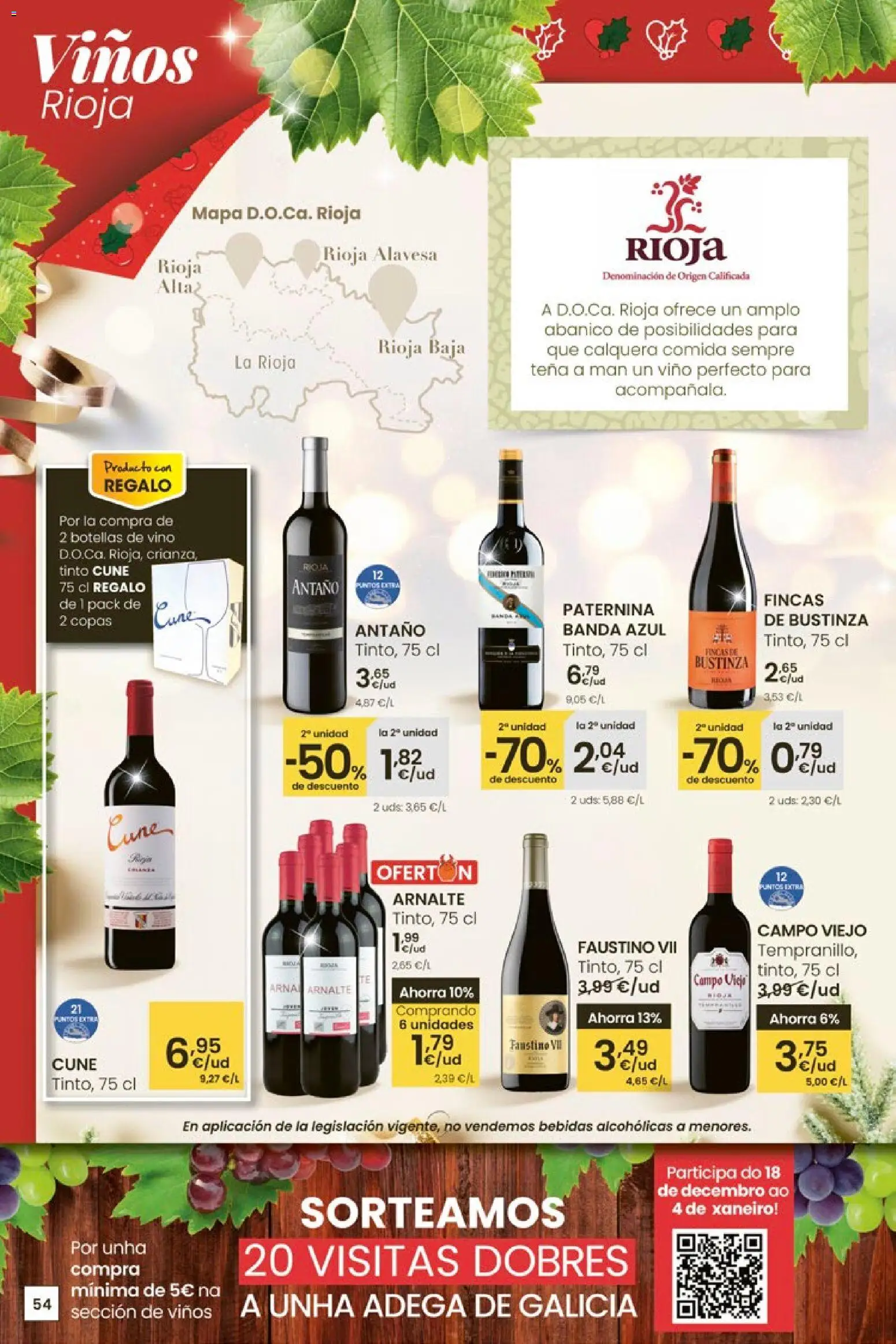 Eroski - Navidad  │ válido desde el 18.12.2025 | Página: 54 | Productos: Vino