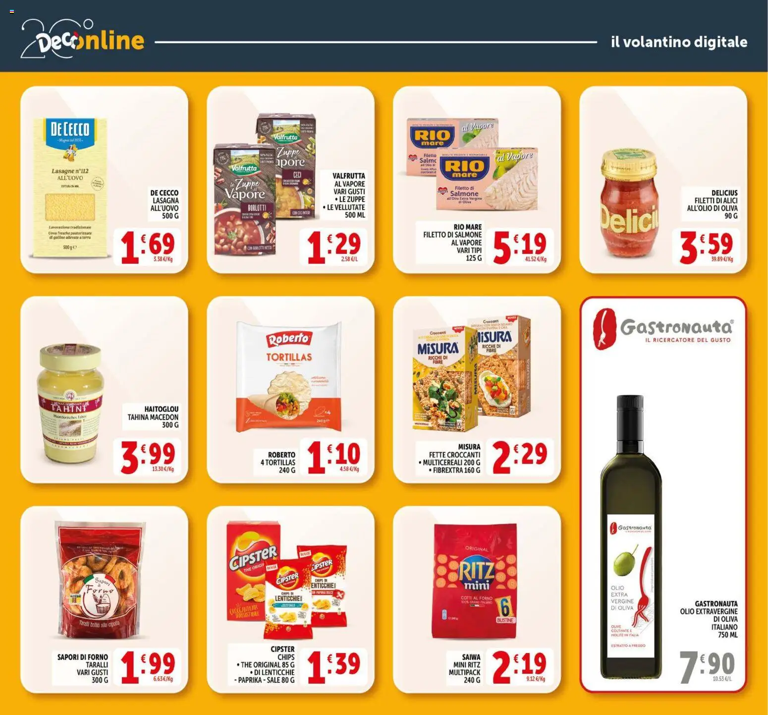Volantino Decò del 17.03.2026 | Pagina: 33 | Prodotti: Uova, Ceci, Lasagna, Tortillas