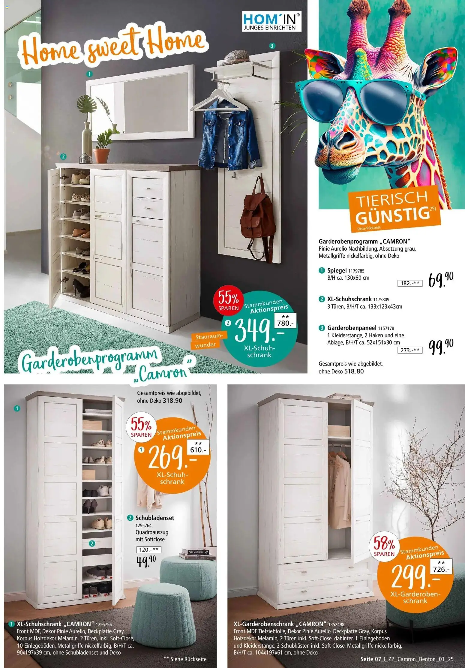 Zurbrüggen - Zurbrüggen: Home Sweet Home – gültig ab 12.12.2025 | Seite: 7 | Produkte: Schrank, Spiegel