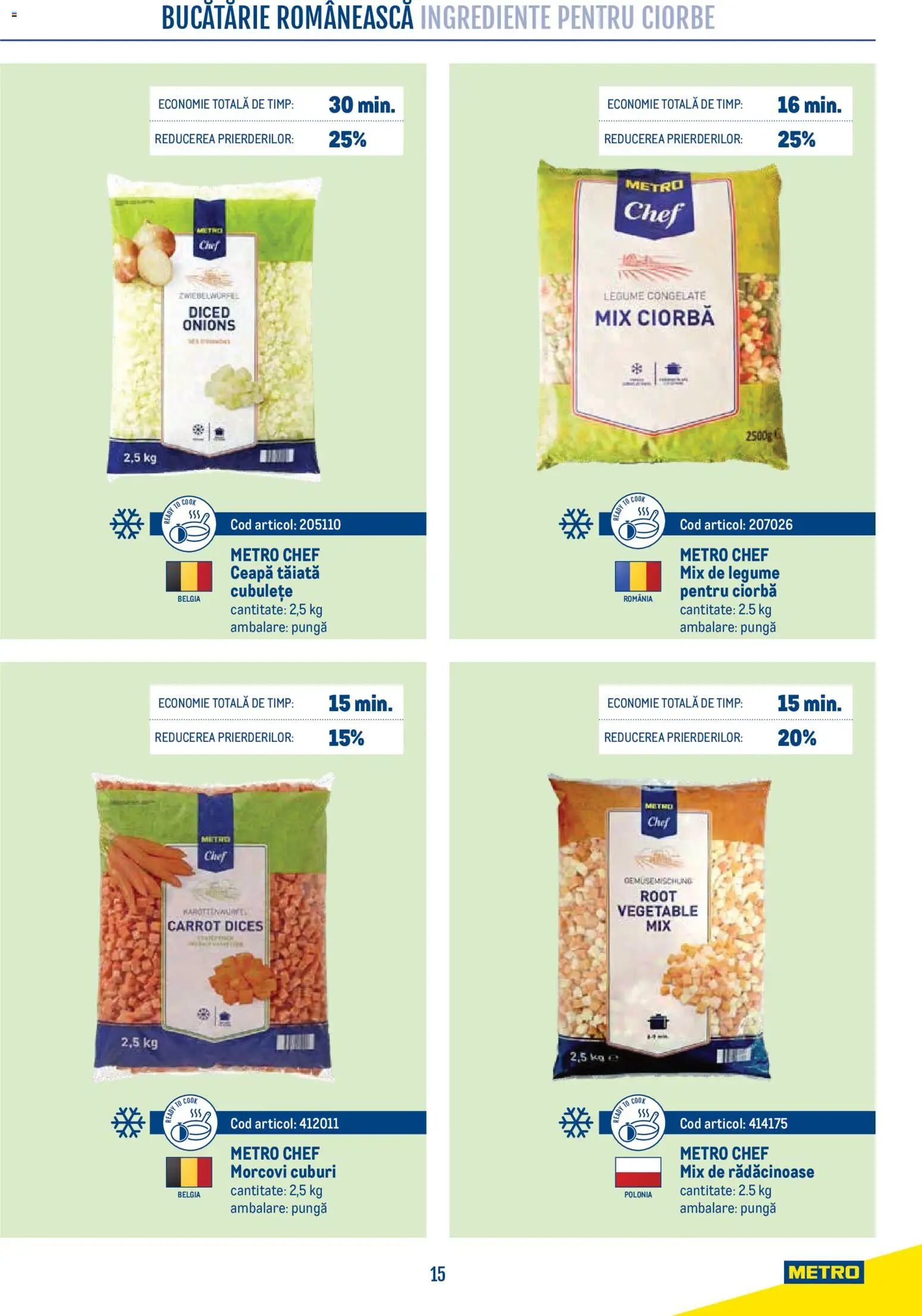 Noul catalog Metro – valabil de la 21.04.2026 | Pagină: 15 | Produse: Pungă, Morcovi, Ceapă, Legume