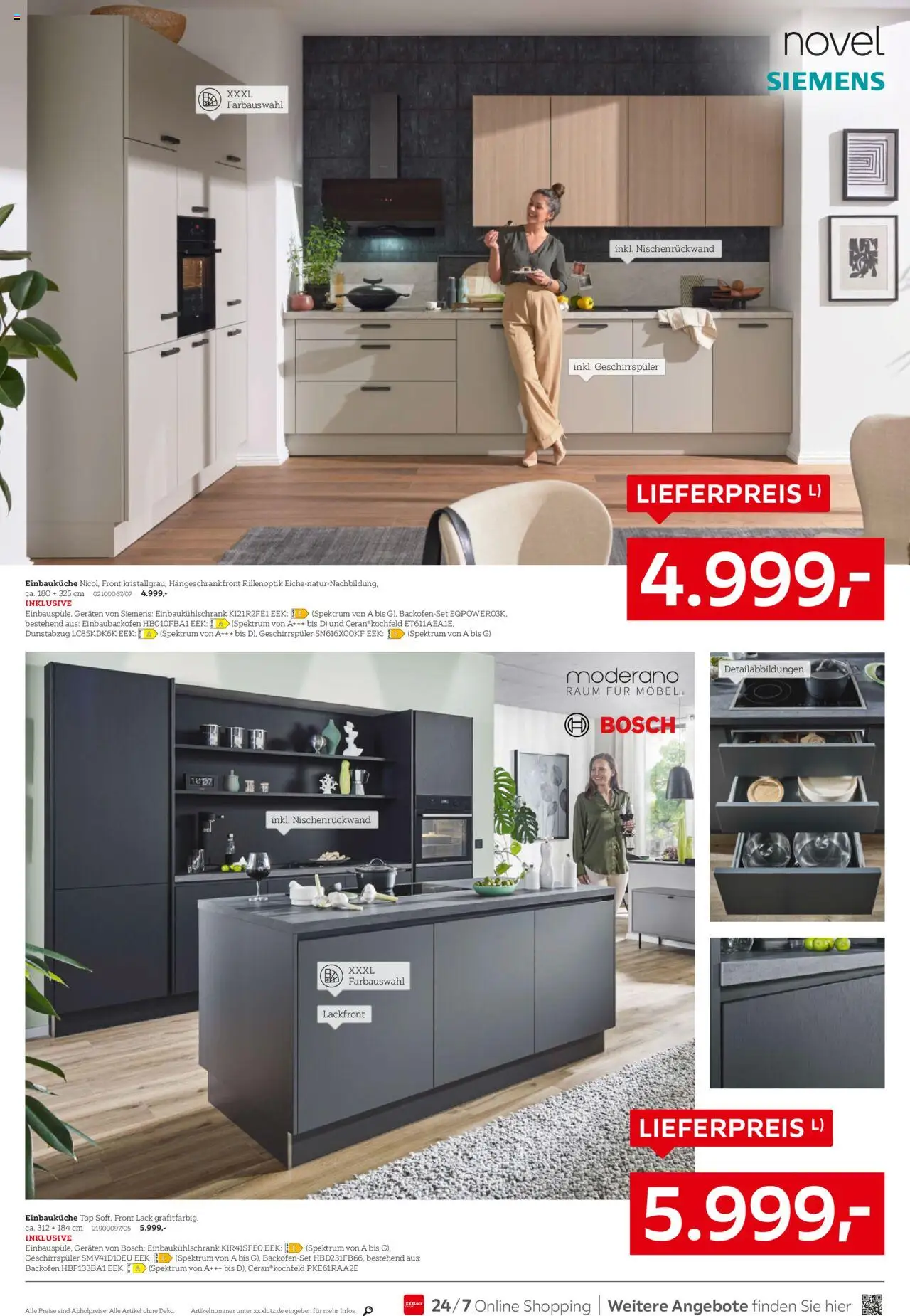 XXXL Lutz Prospekt 	 - gültig ab dem 11.08.2025 | Seite: 10 | Produkte: Bosch, Geschirrspüler, Einbauküche, Backofen