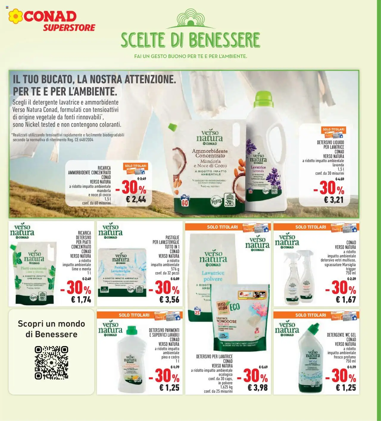 Volantino Conad del 09.10.2025 | Pagina: 25 | Prodotti: Lavastoviglie, Cocco, Lavanda, Profumo