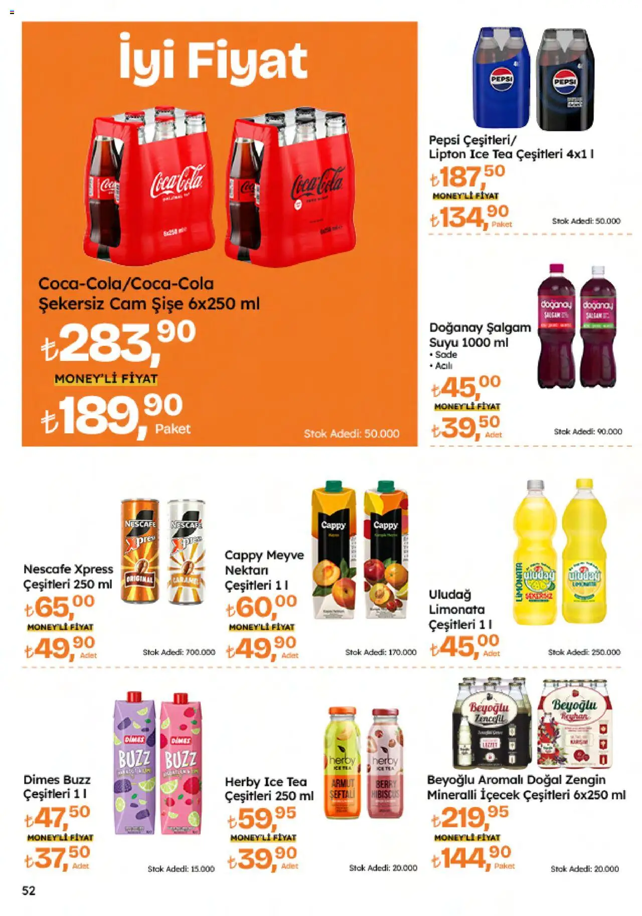 Migros Katalog - 5M Migroskop Dijital - 09.10.2025 tarihinden itibaren geçerlidir | Sayfa: 52 | Ürünler: Limonata, Meyve, Zencefil, Ice tea