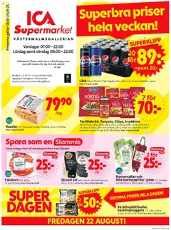 ICA Supermarket - Stockholm - Förhandsvisning av reklamblad från butik ICA Supermarket aktuell från 18.08.2025