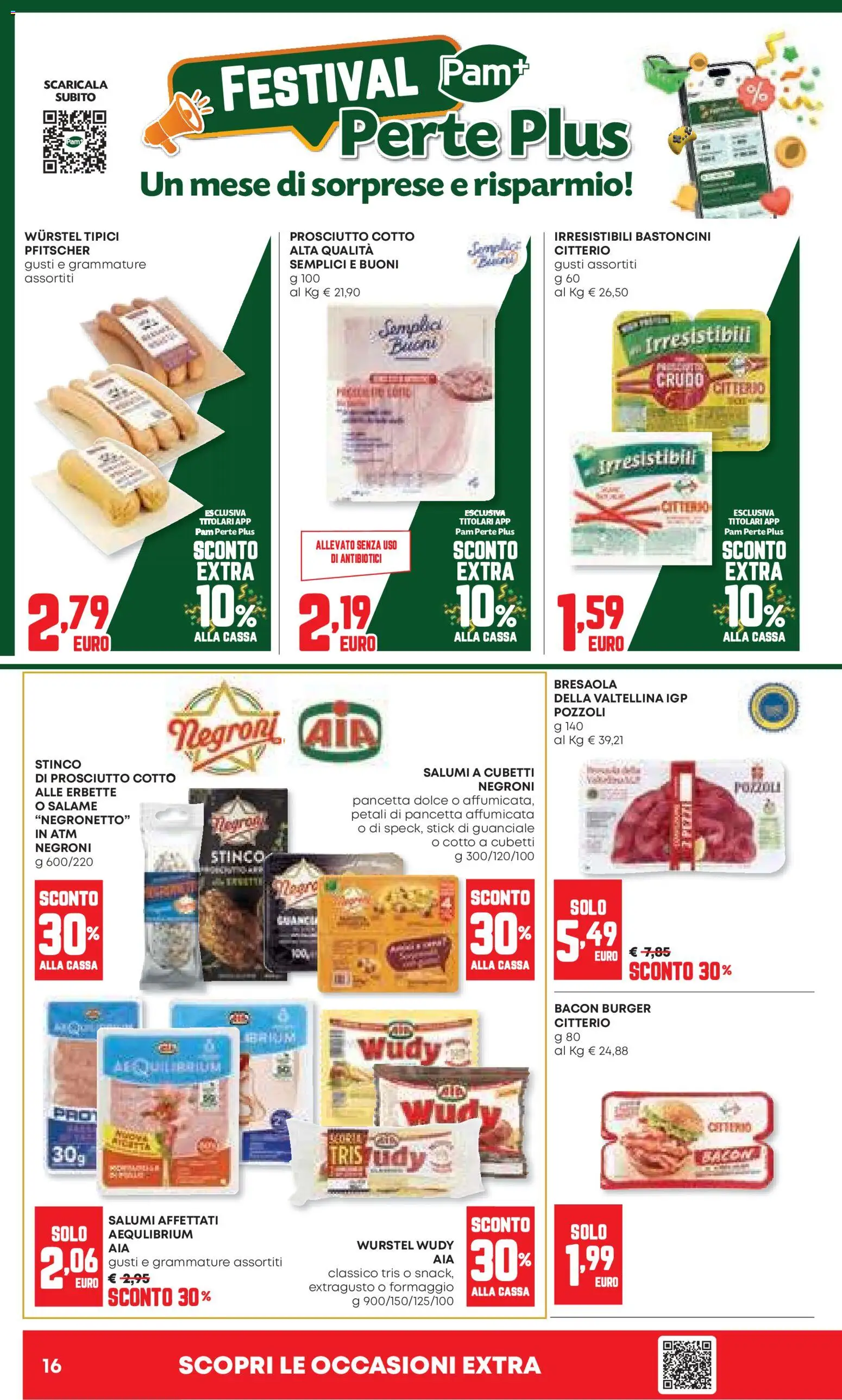 Volantino Panorama del 20.11.2025 | Pagina: 16 | Prodotti: Salame, Bresaola, Prosciutto, Guanciale