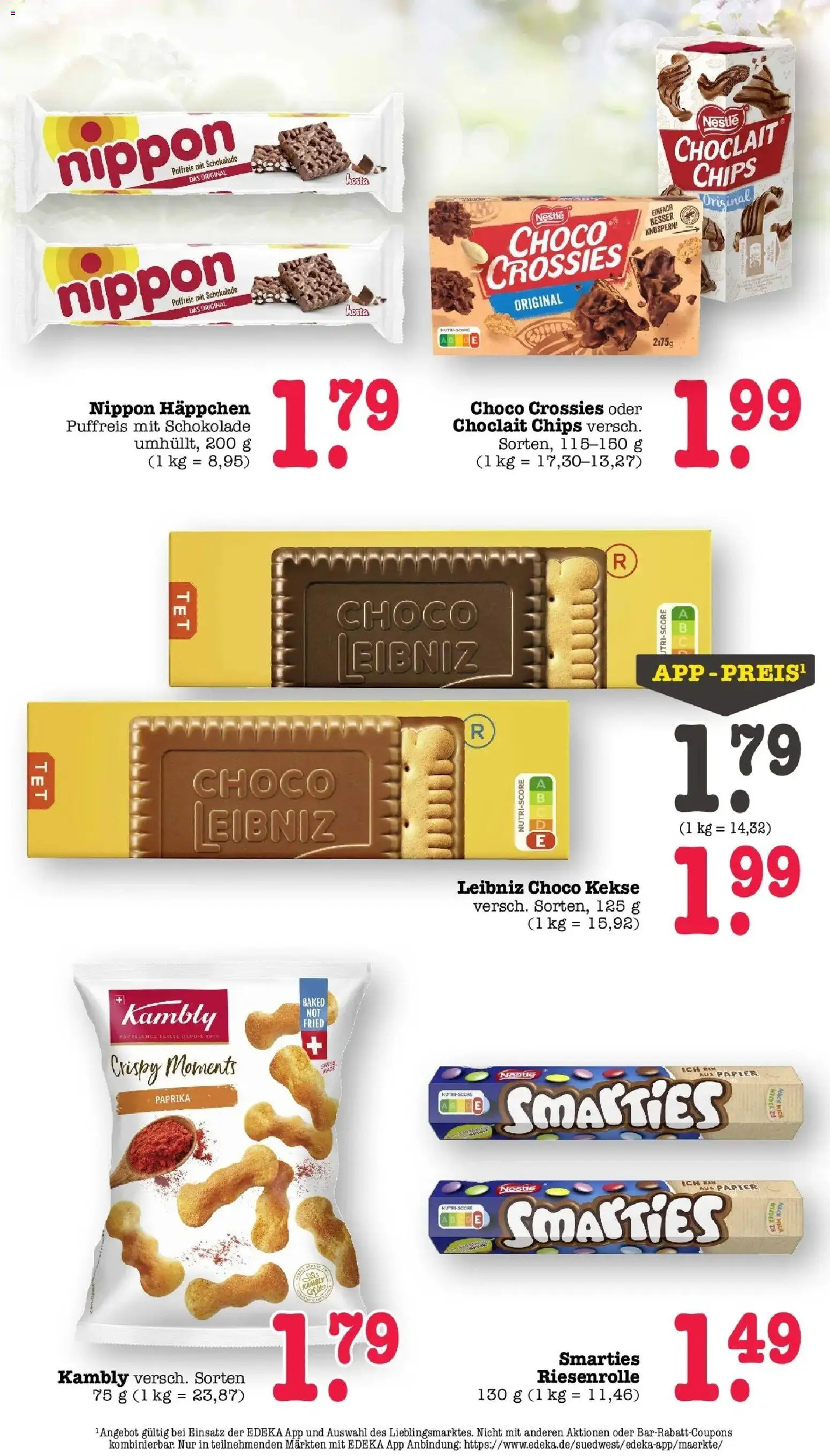 E center Prospekt Kuppenheim-Oberndorf	 – gültig ab 23.03.2026 | Seite: 34 | Produkte: Schokolade, Paprika, Chips, Kekse