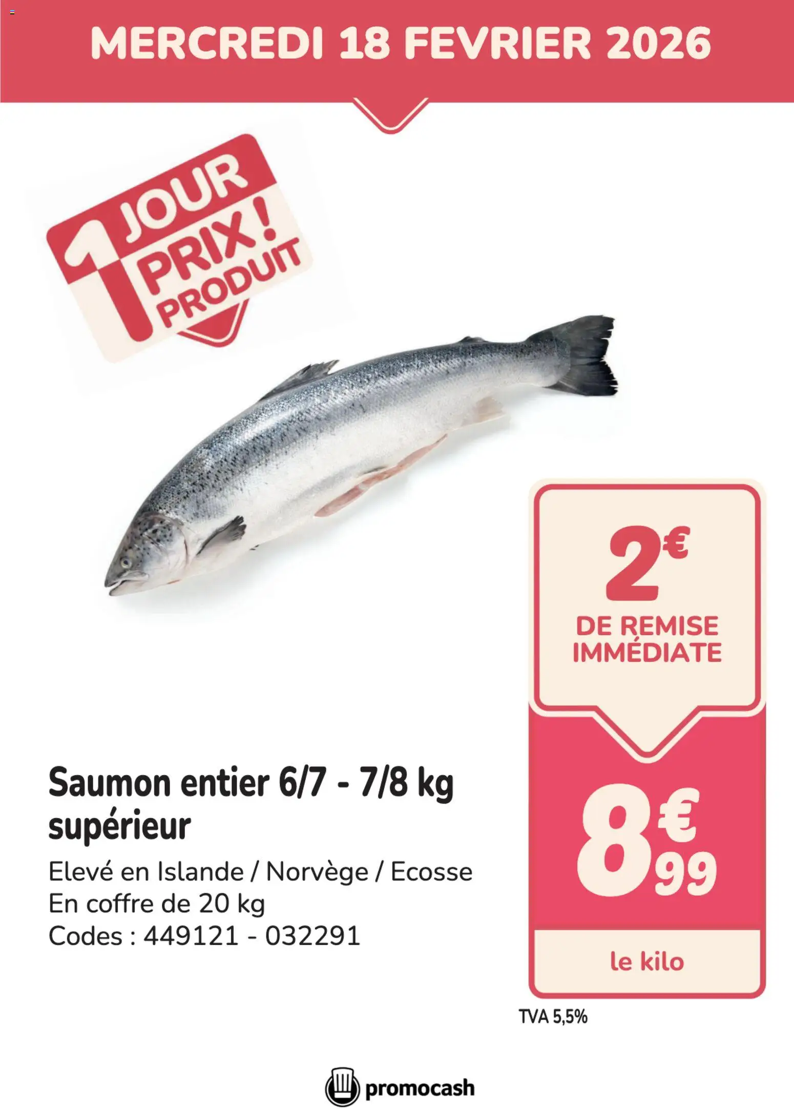 {H1} | Page: 1 | Produits: Saumon entier, Saumon