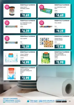 Preview of Bestway - All deals in one place, tailored for catering businesses. valid from 30.01.2026 | Page: 15 | Products: Towels, Toilet, Kitchen