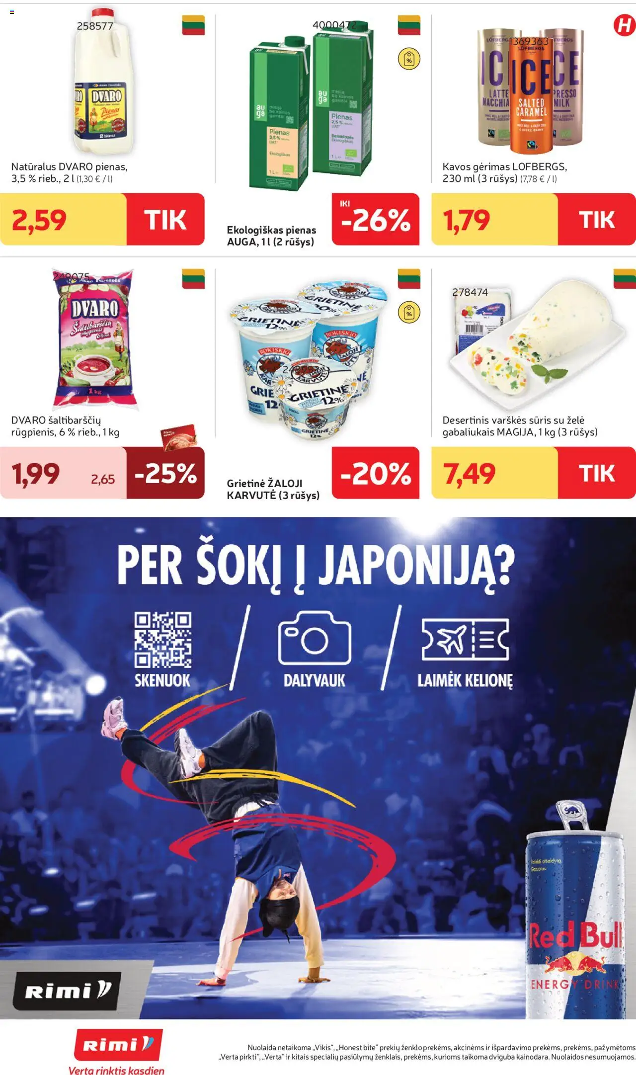 Rimi leidinys│galioja nuo 17.06.2025 | Puslapis: 18 | Prekių: Varškės sūris, Pienas, Sūris, Grietinė