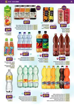 Nové Libex akcie – leták je platný od 08.09.2025 | Strana: 21 | Produkty: Budiš, Cvikla, Voda, Hrozno