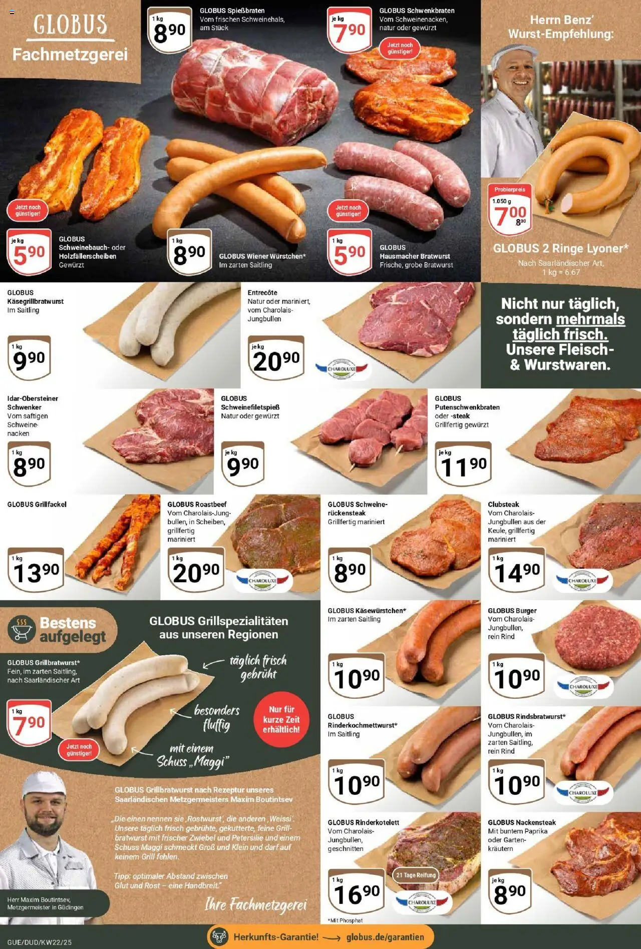 Globus prospekt Saarbrücken-Güdingen	 - gültig ab dem 25.05.2025 | Seite: 11 | Produkte: Burger, Schweinenacken, Petersilie, Fleisch