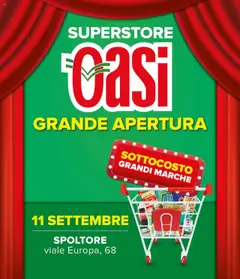 Anteprima del volantino Oasi Nuova Apertura Spoltore catalogo valido a partire dal 11.09.2025