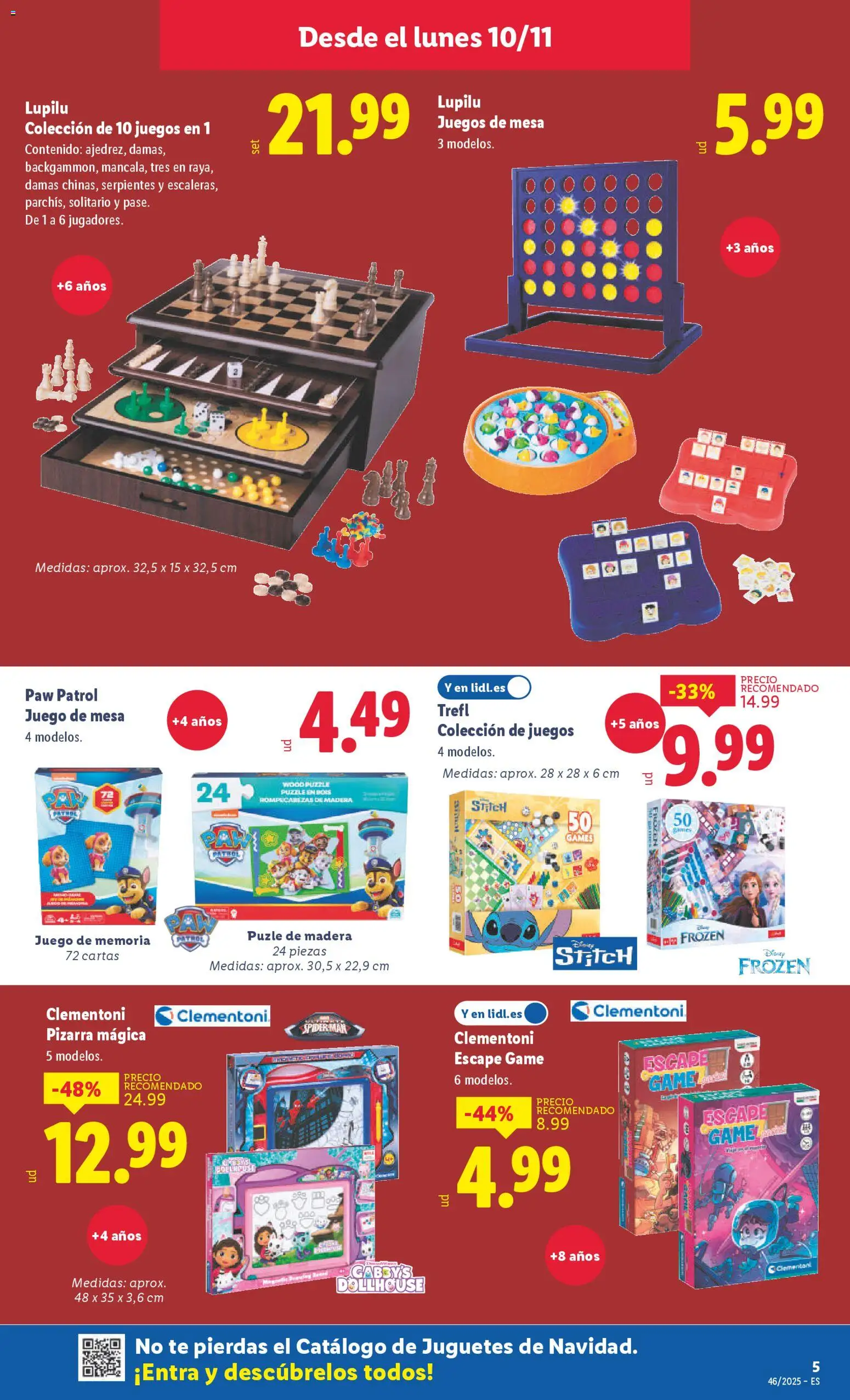 Lidl folleto de bazar │ válido desde el 10.11.2025 | Página: 9 | Productos: Té, Juegos de mesa, Juguetes, Mesa