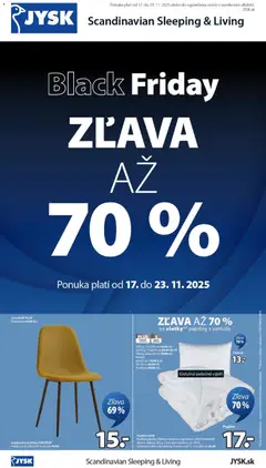JYSK leták platný od 17.11.2025