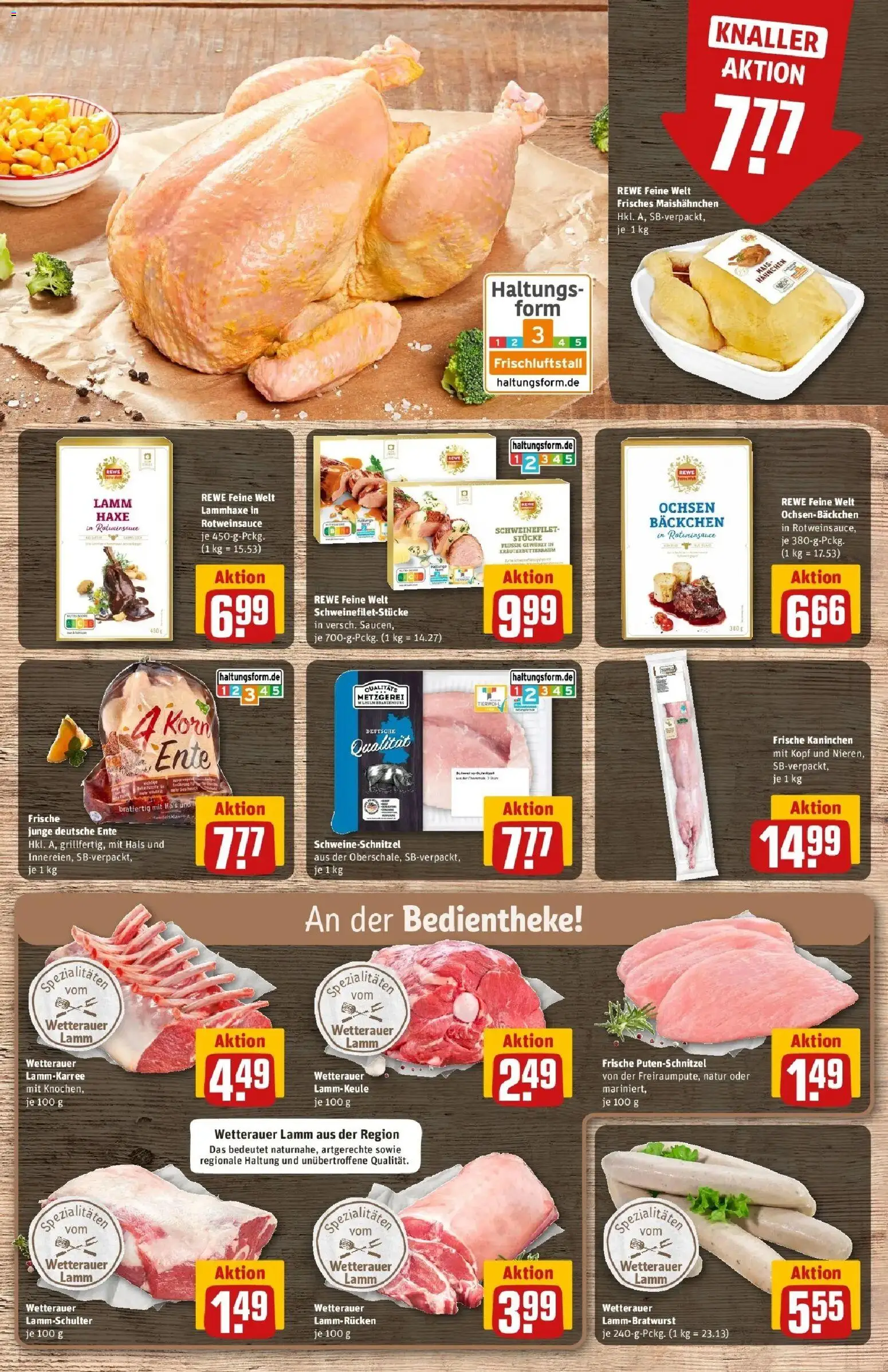 Rewe Prospekt Rodgau/Dudenhofen	 – gültig ab 30.03.2026 | Seite: 12 | Produkte: Lammkeule, Hahnchen, Kaninchen, Schweinefilet