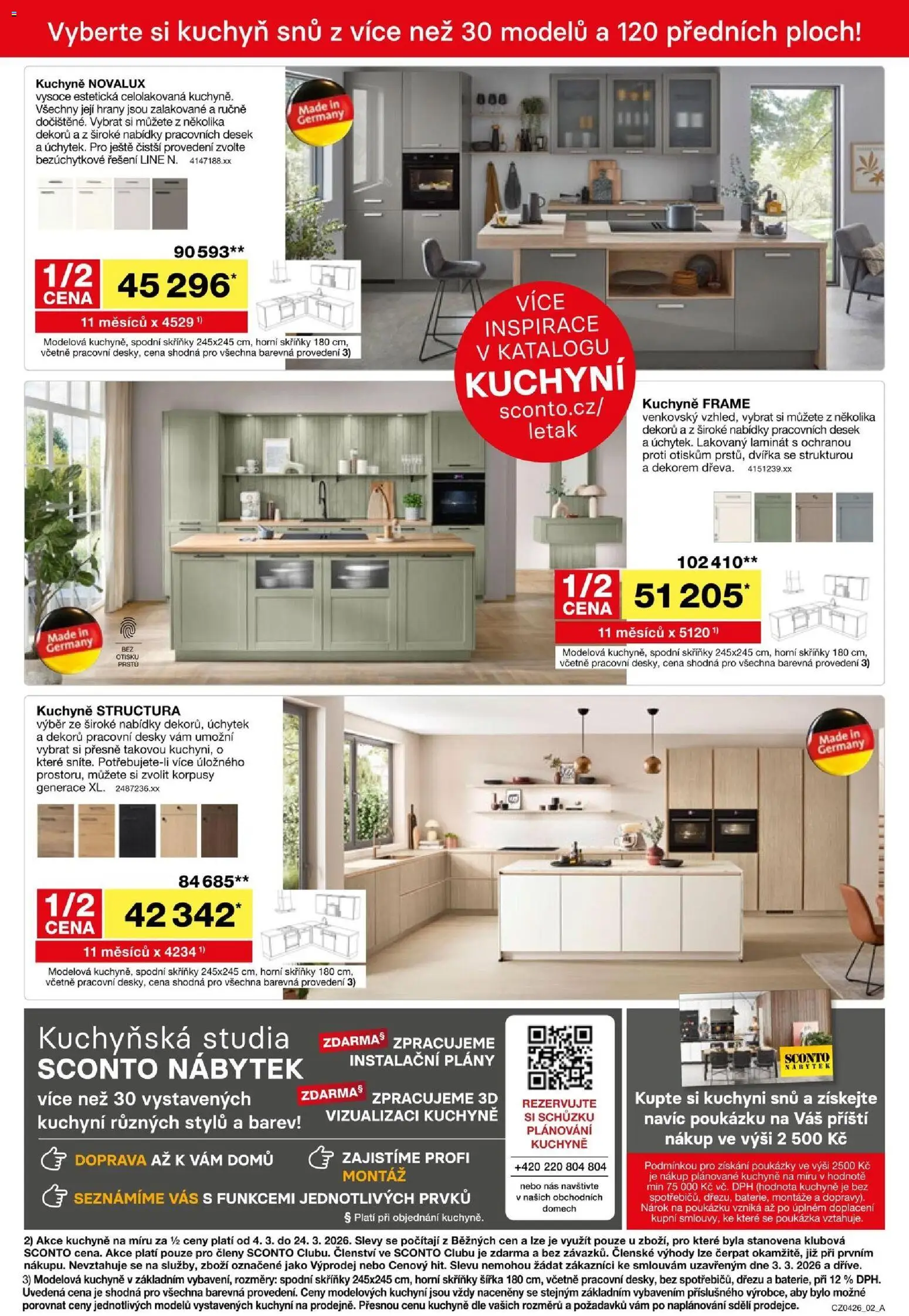 Sconto nábytek leták od 04.03.2026 | Strana: 2 | Produkty: Nábytek, Desky, Kuchyně