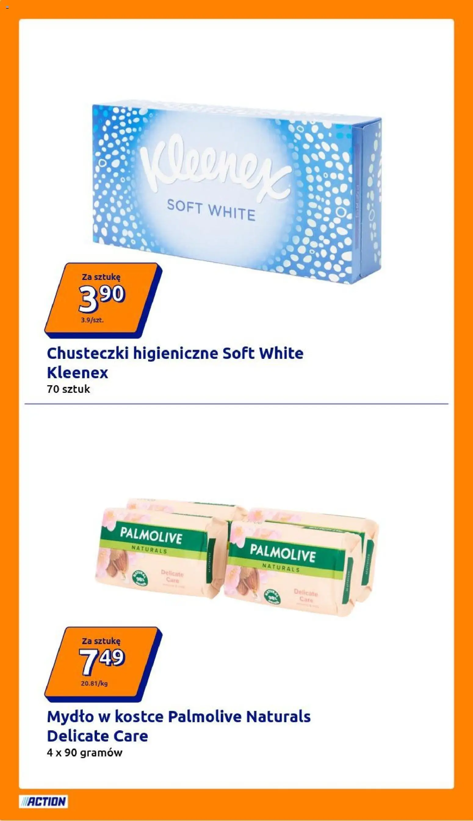 Action gazetka od 11.03.2026 | Strona: 12 | Produkty: Chusteczki higieniczne, Mydło